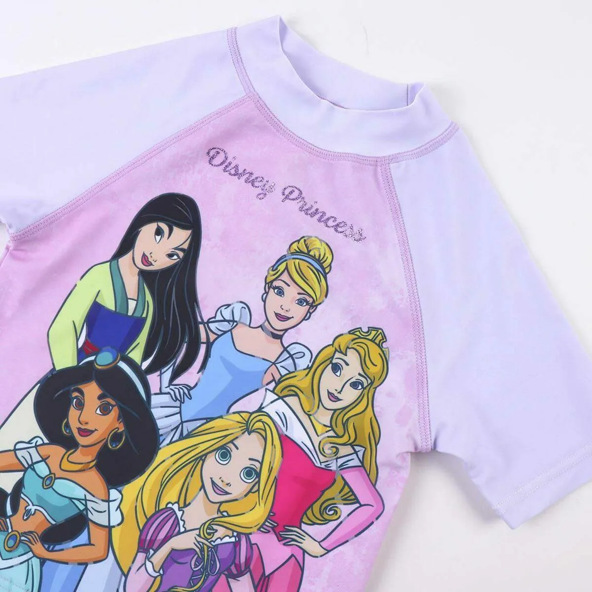 Bade T-shirt Disney Princess Pink Lyserød 4 år