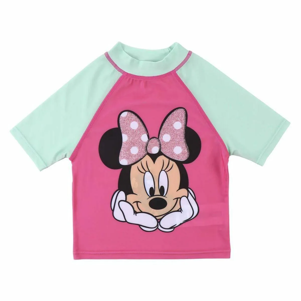 Bade T-shirt Minnie Mouse Turkisblå 18 måneder