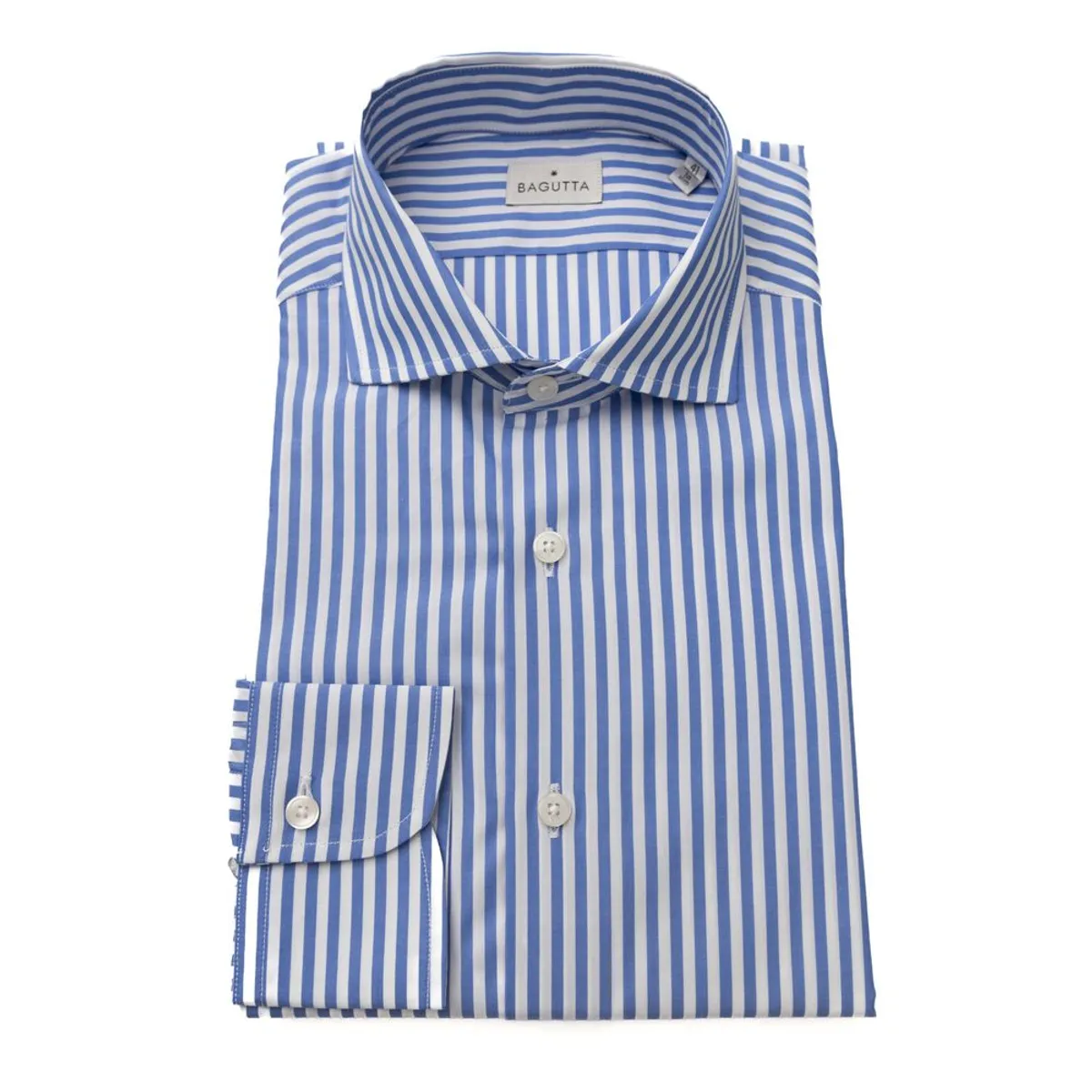 Bagutta Elegant Light Blue Cotton Shirt - Medium Fit