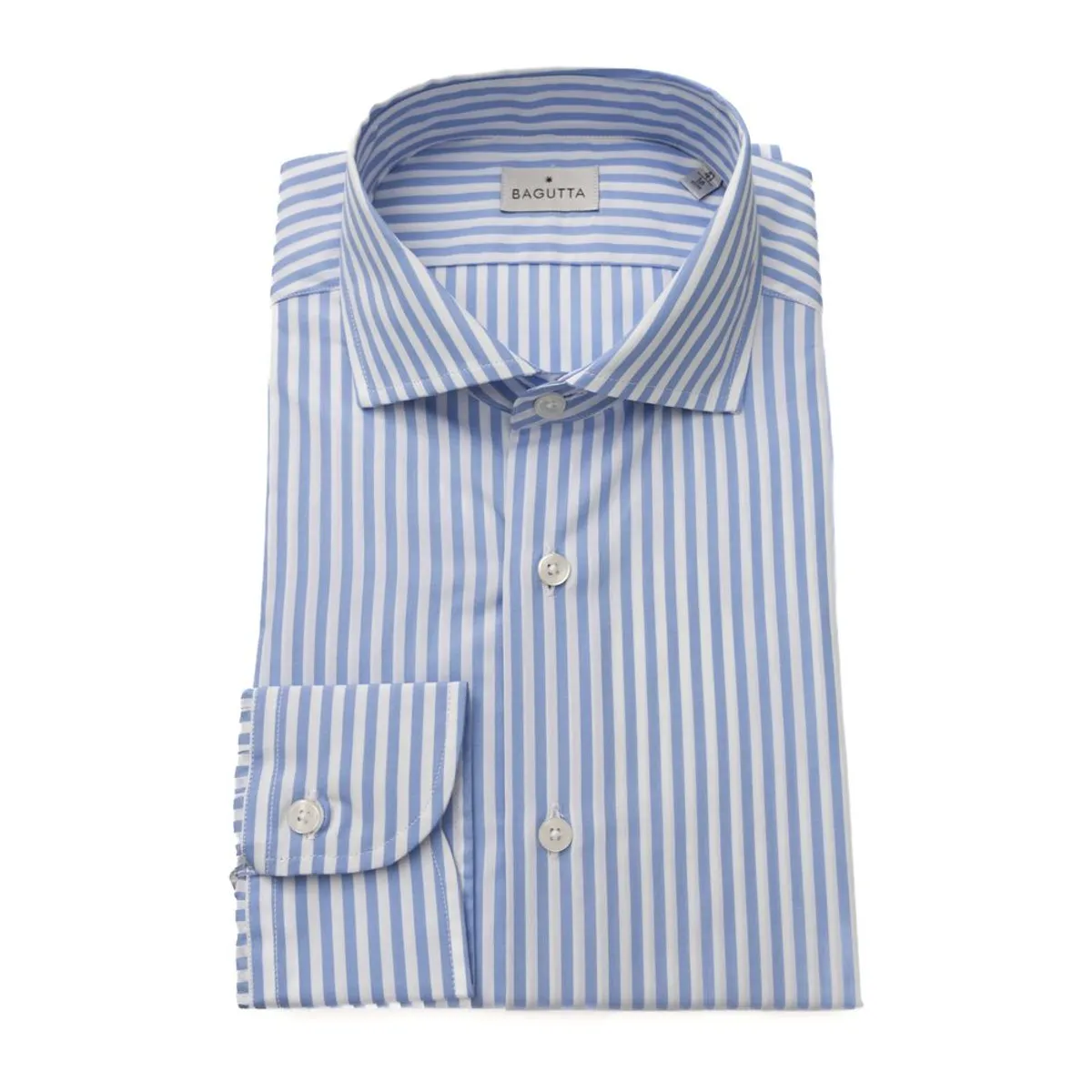 Bagutta Elegant Medium Fit French Collar Shirt