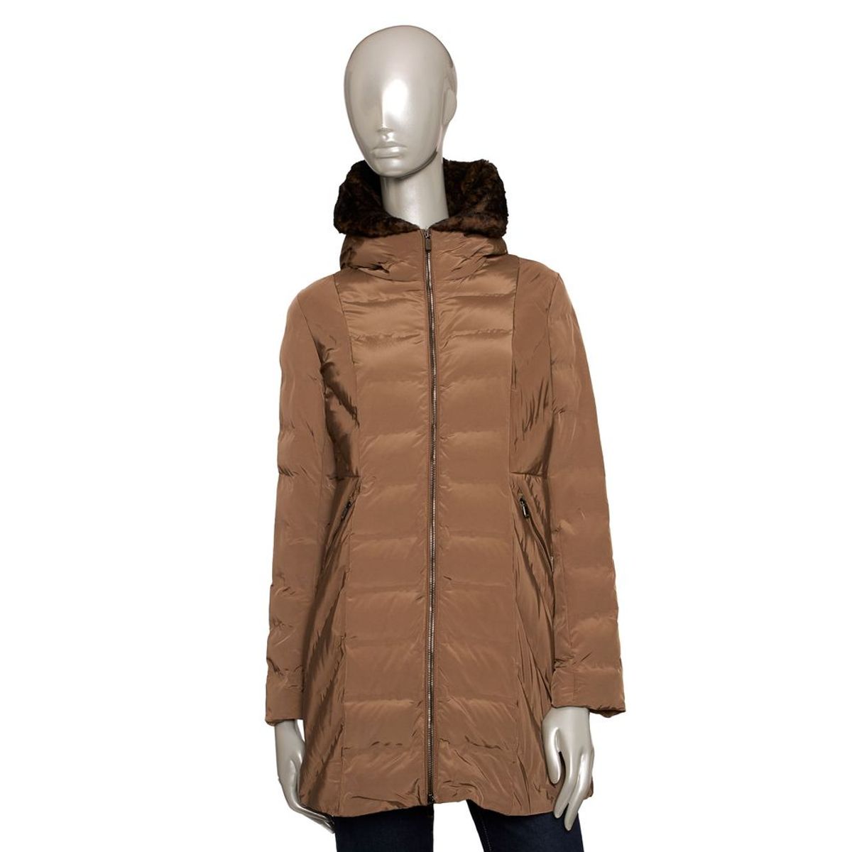 Baldinini Trend Brown Polyester Jackets & Coat