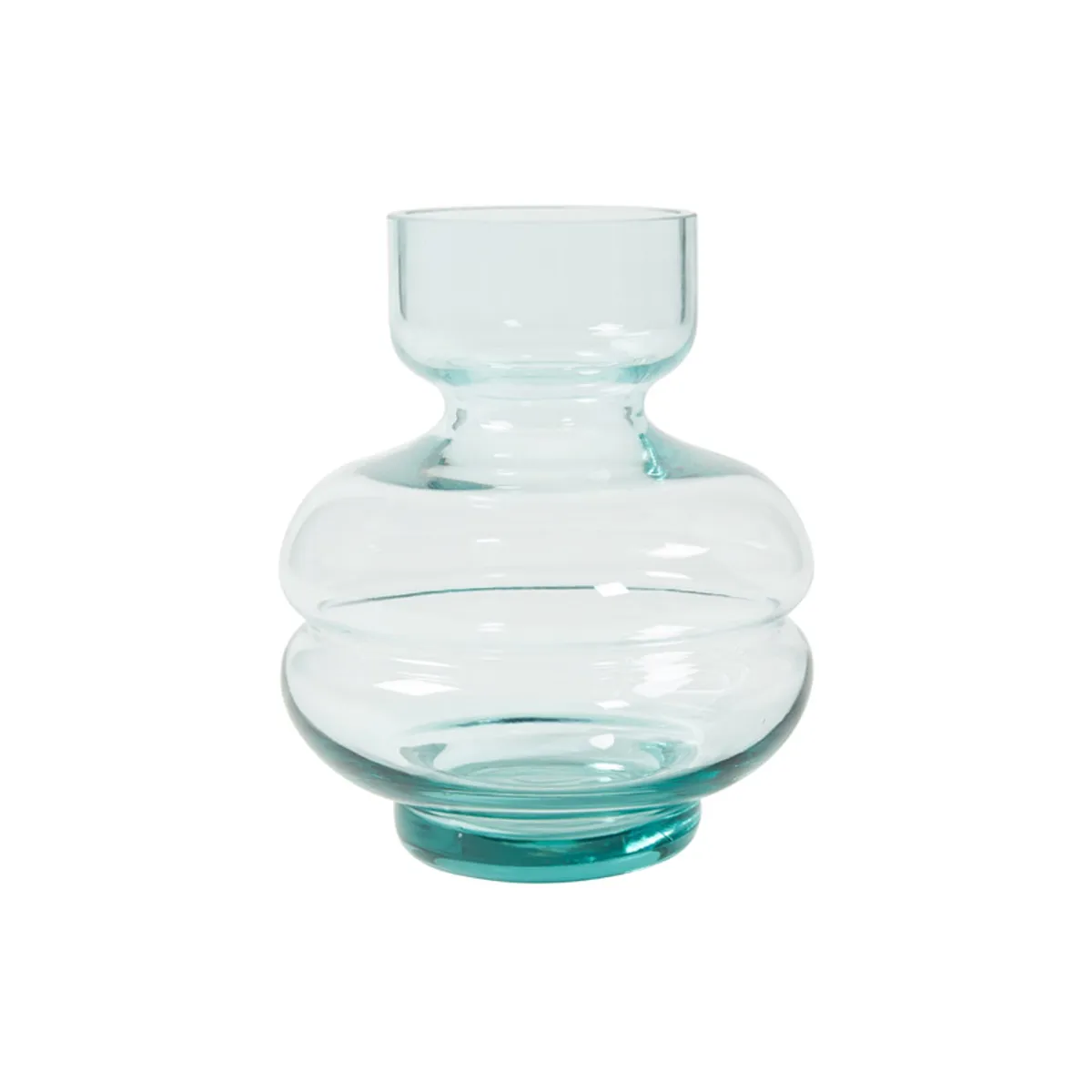 BALLON GLAS VASE AQUA