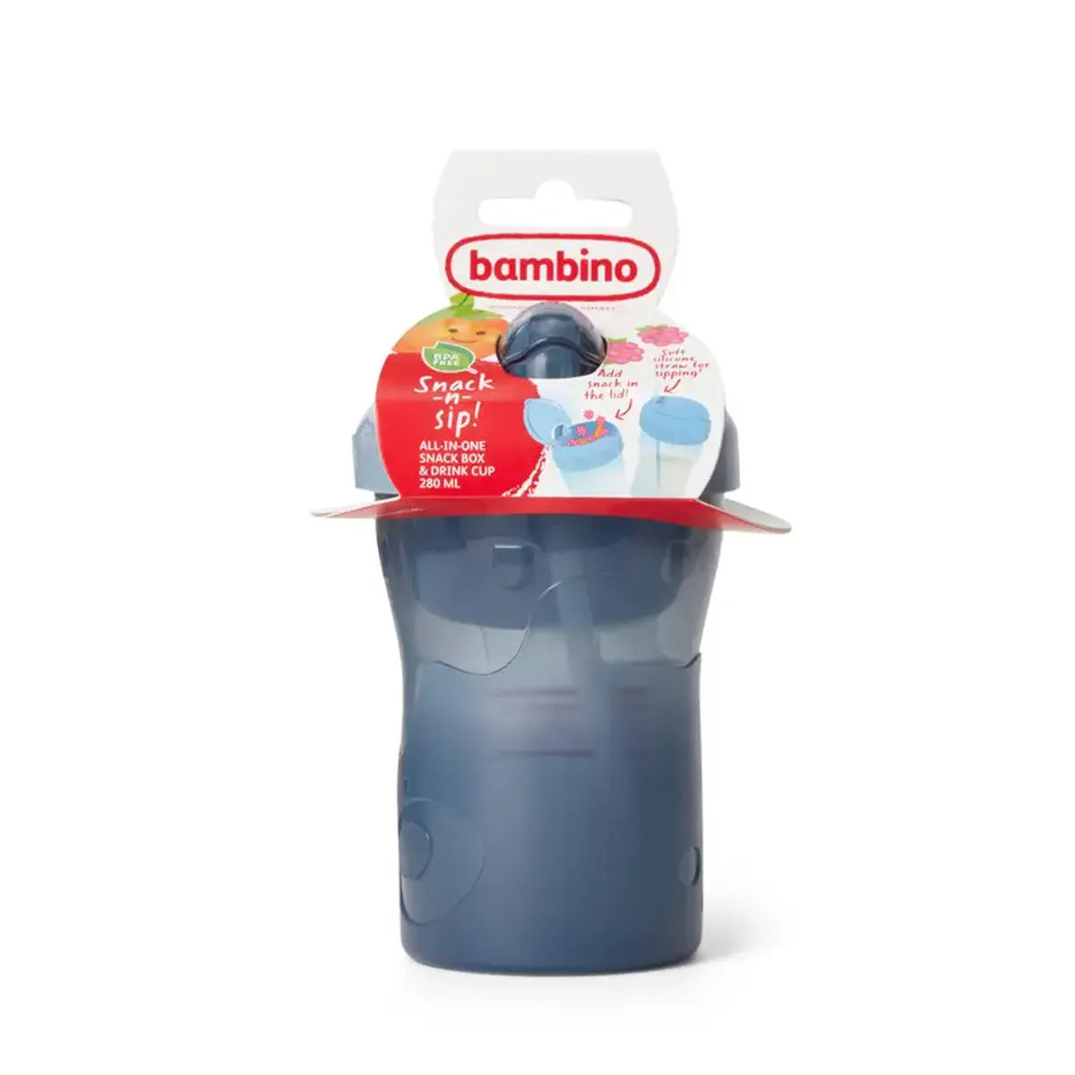 Bambino Snack & Sip Cup Blå