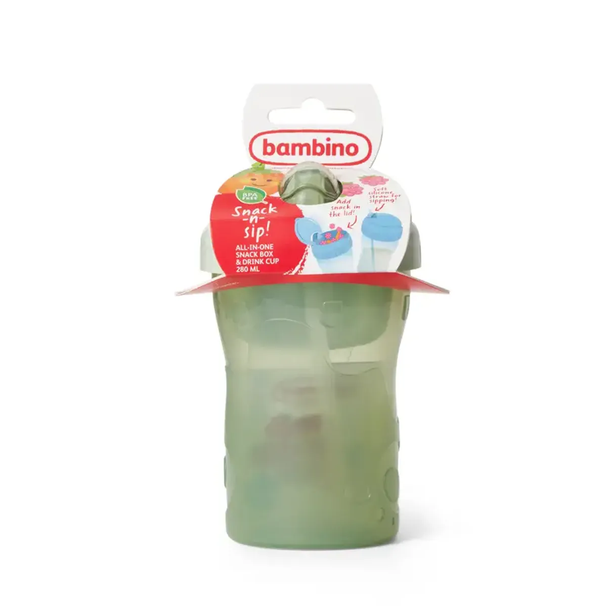 Bambino Snack & Sip Cup Grøn