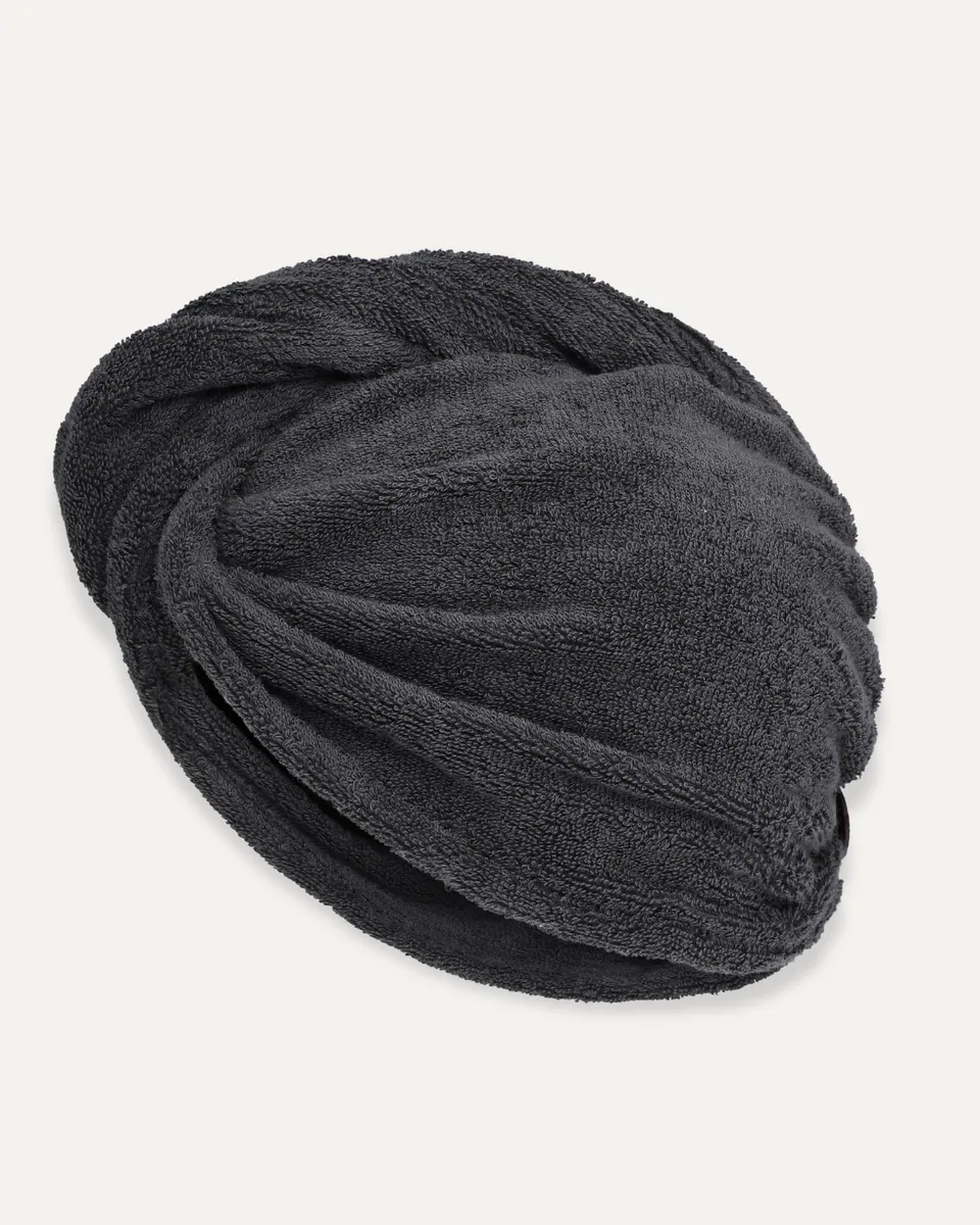 Bambus hårturban | Dark grey | Dark grey