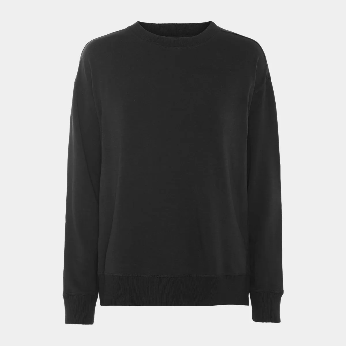 Bambus sweatshirt | sorte sweatshirt til damer fra Boody, XS