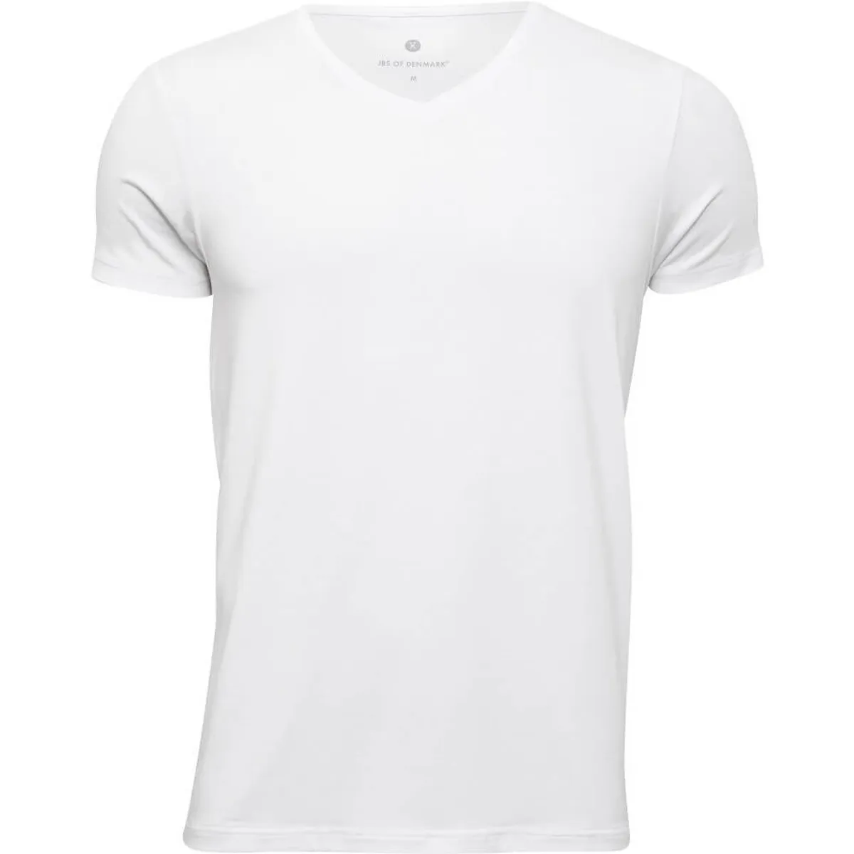 Bambus t-shirt med V-hals til mænd, JBS of Denmark, hvid, str. 3XL