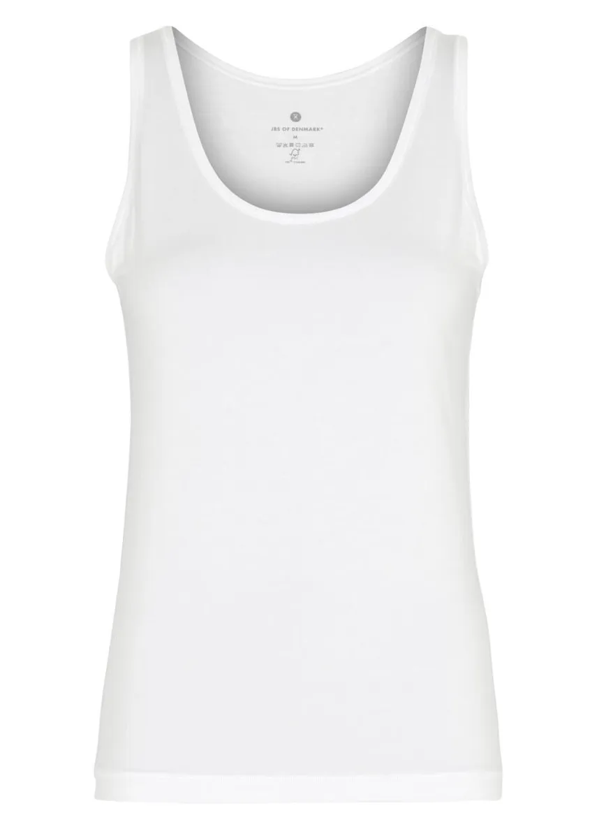 Bambus tanktop til kvinder, JBS of Denmark, hvid, str. 2XL