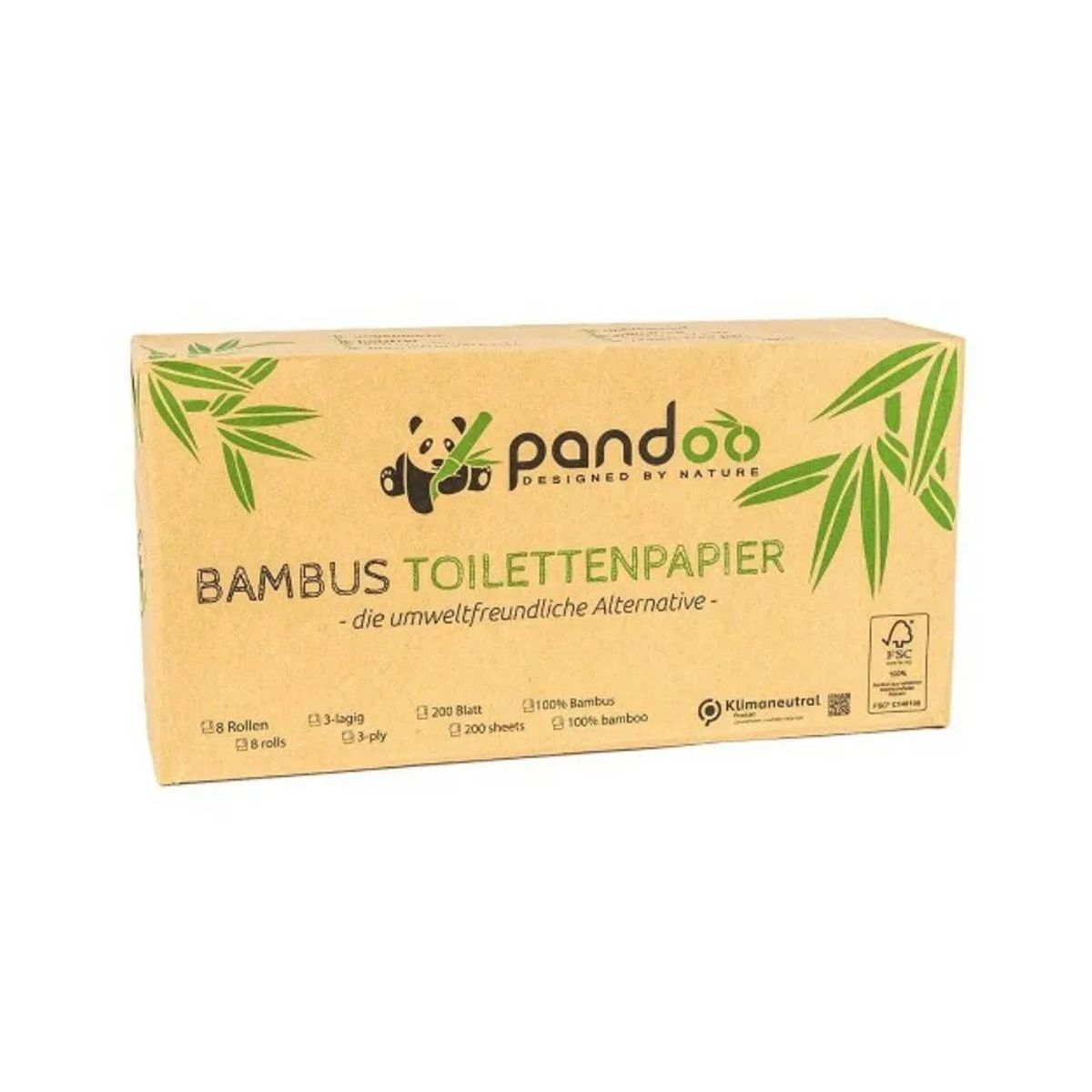 Bambus toiletpapir - 8 ruller