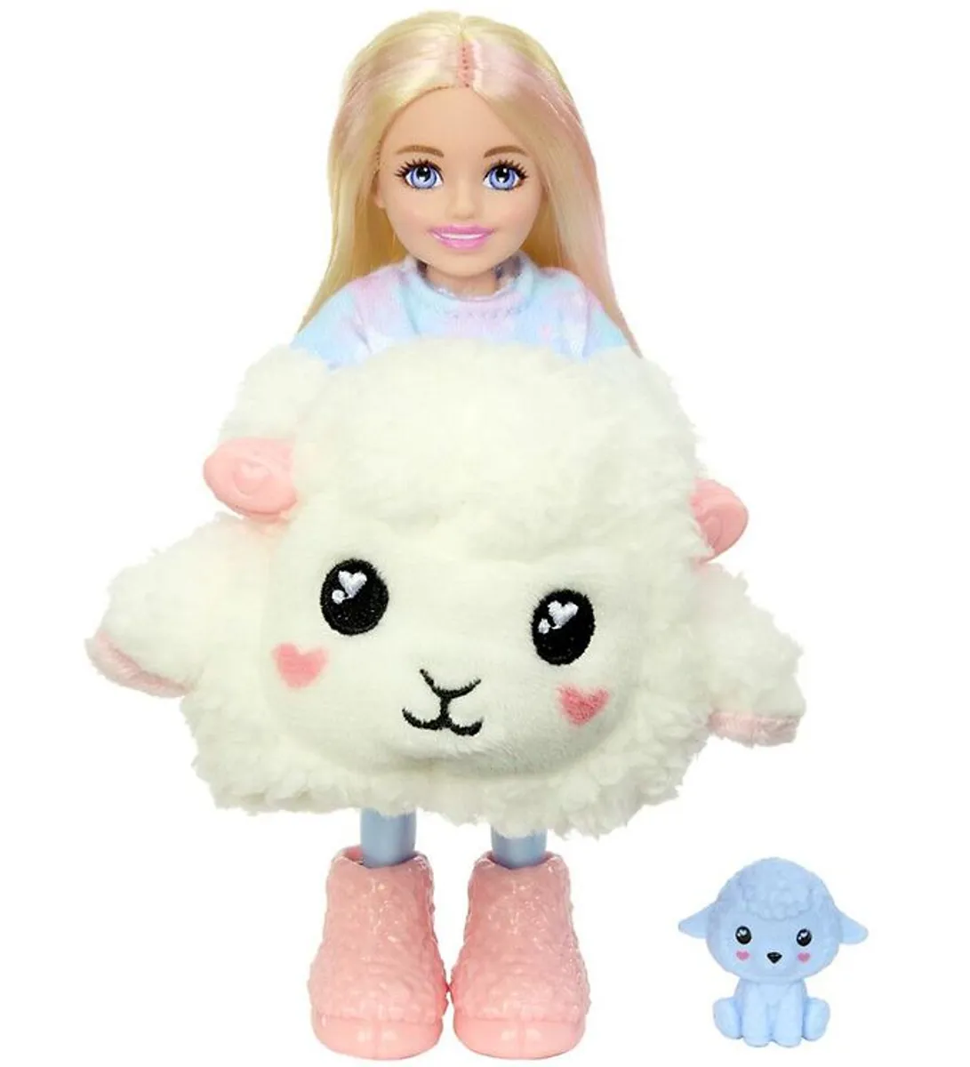 Barbie Dukke - 15 cm - Cute Reveal Chelsea - Cozy Lamb Tee