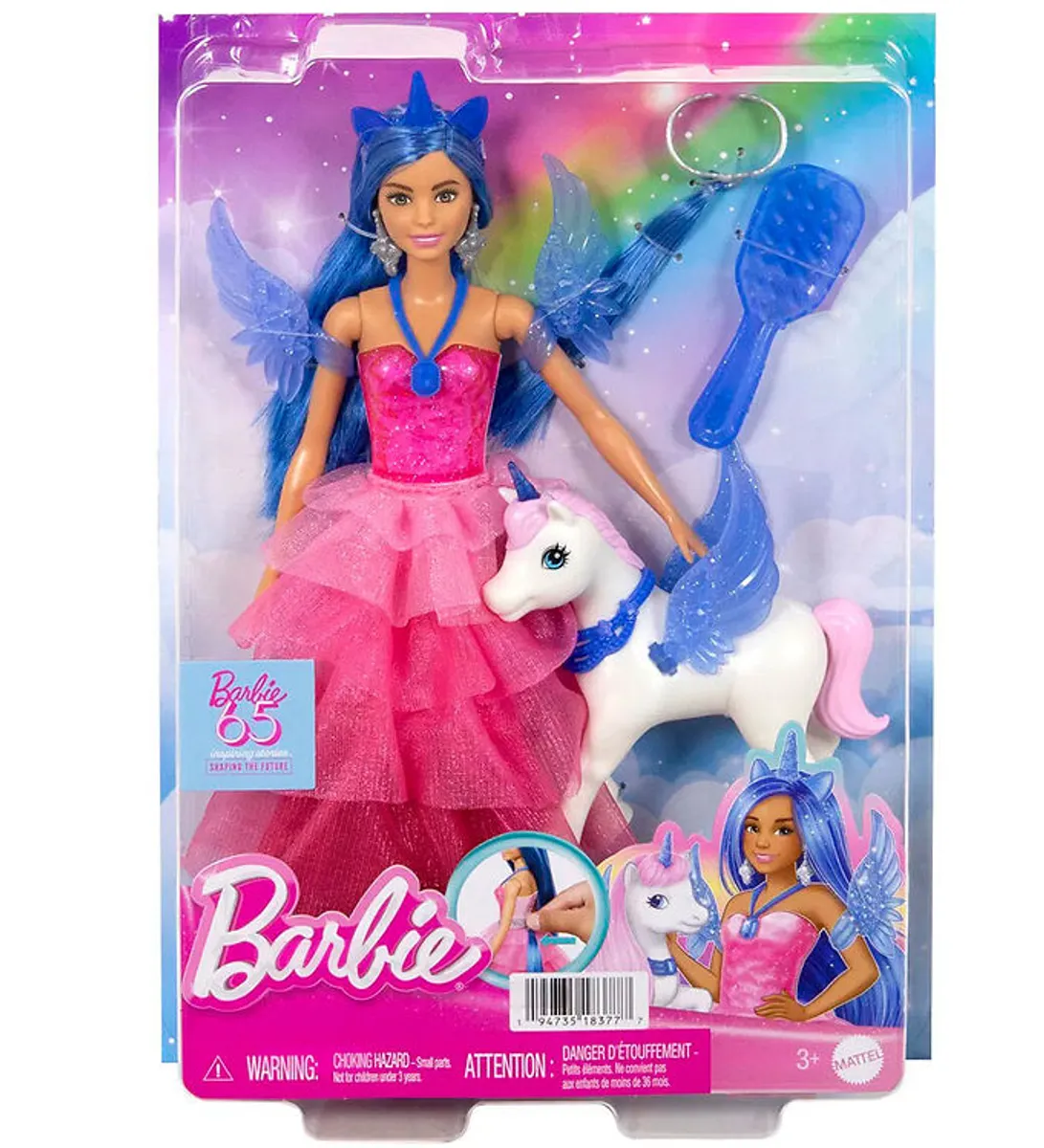 Barbie Dukke - 30 cm - Touch Of Magic Sapphire Alicorn Doll