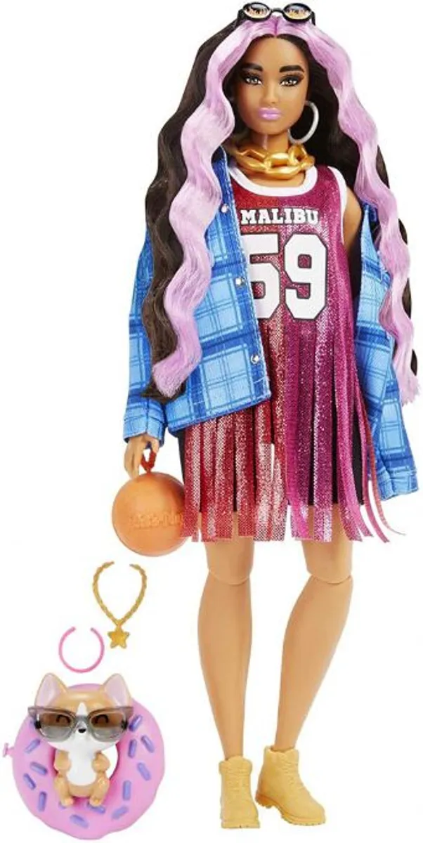 Barbie Ekstra Basketball Jersey Dukke