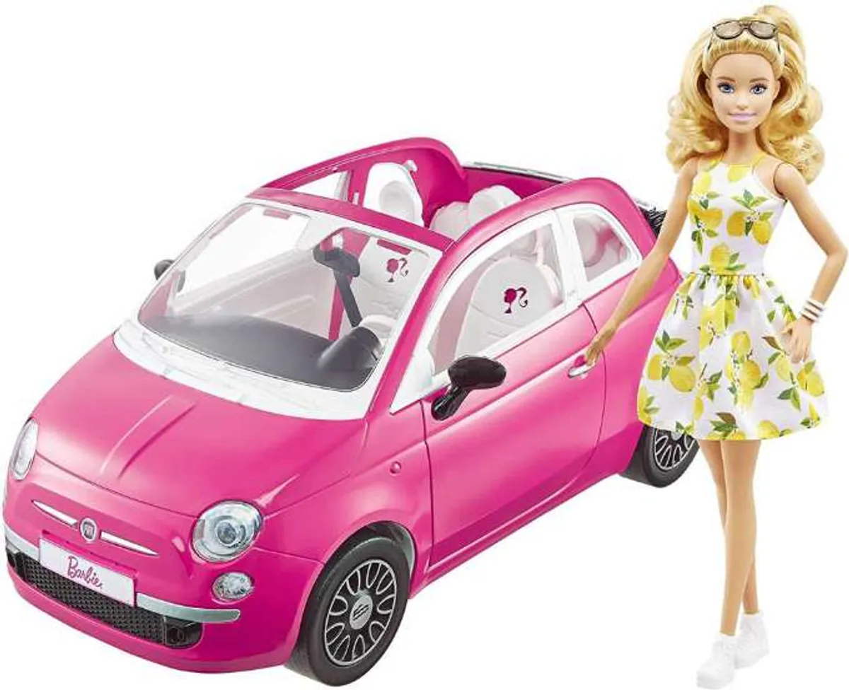 Barbie Fiat 500 med Dukke