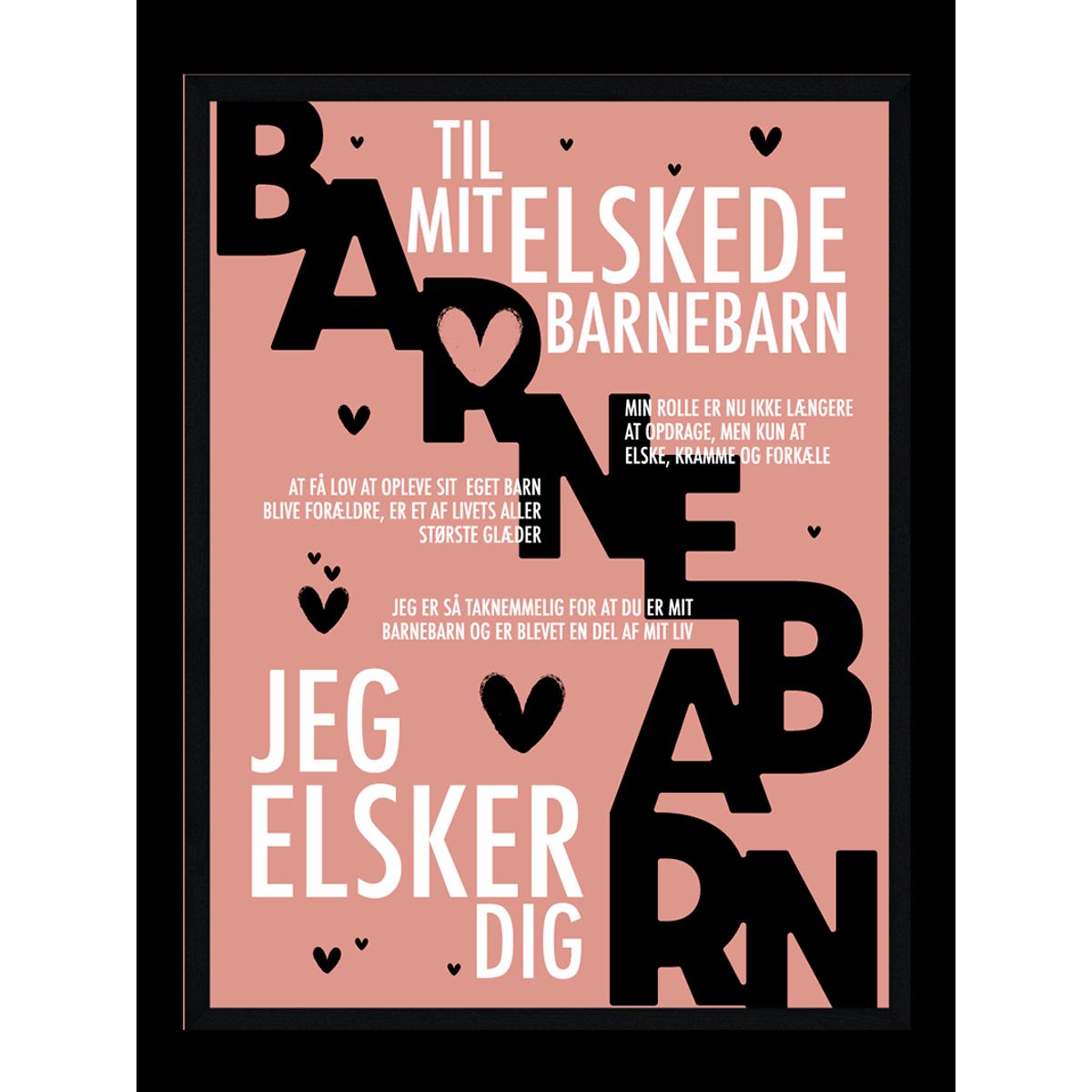 Barnebarn plakat - Personlig plakat