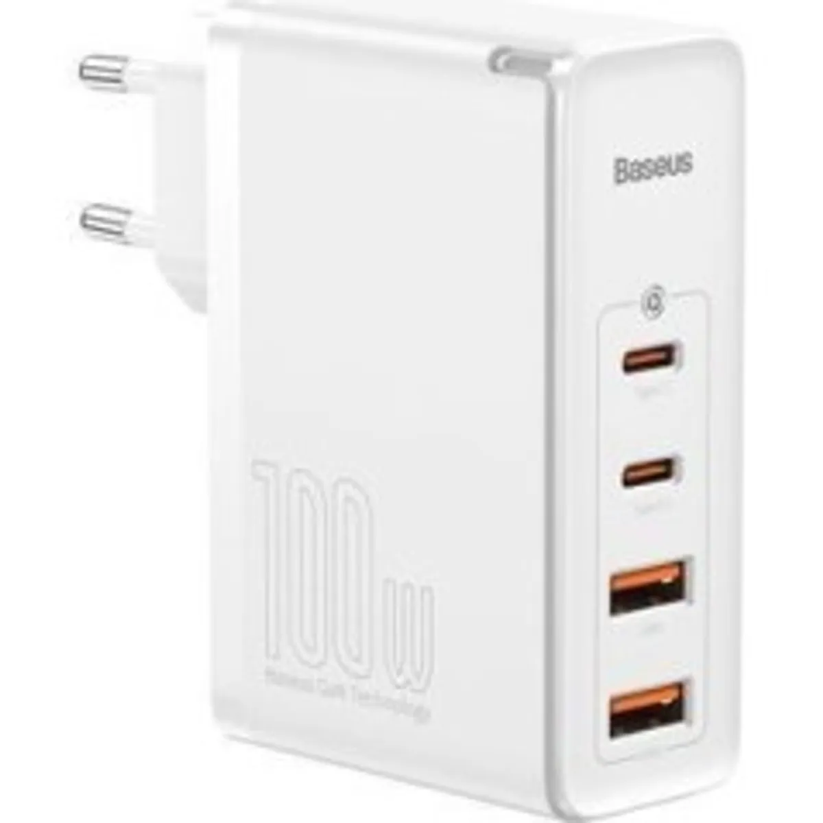 Baseus GaN2 Pro- Hurtigoplader 2xUSB + 2xUSB-C 100W (Hvid)