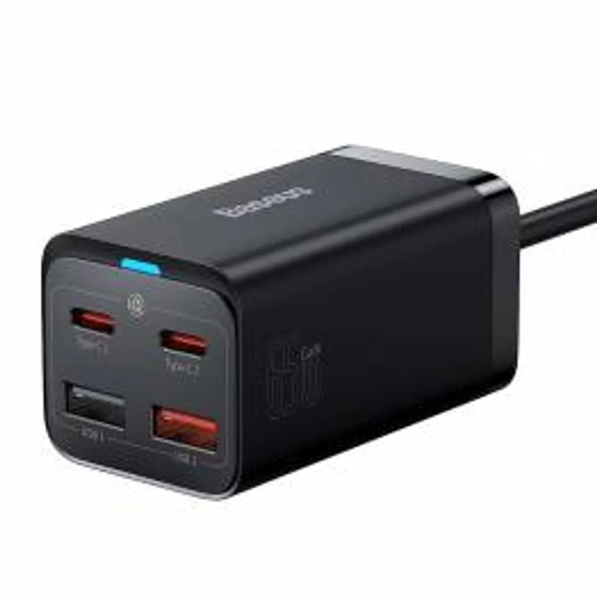 Baseus GaN3 Pro 4-port PD3.0 QC4.0 65W 2xUSB-C og 2xUSB-A Mac oplader