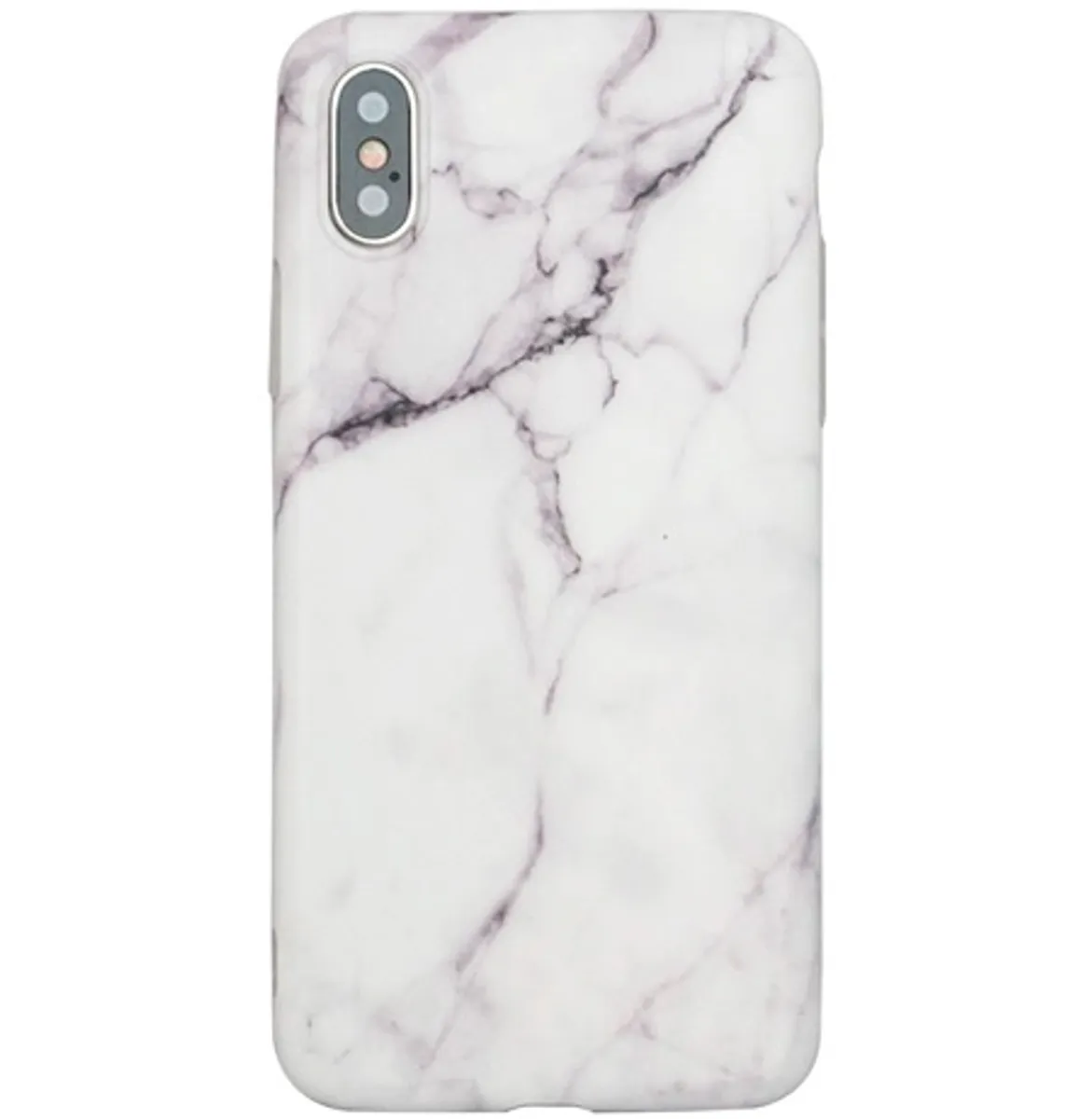 BasicPlus iPhone X/Xs Cover - Hvid Marmor