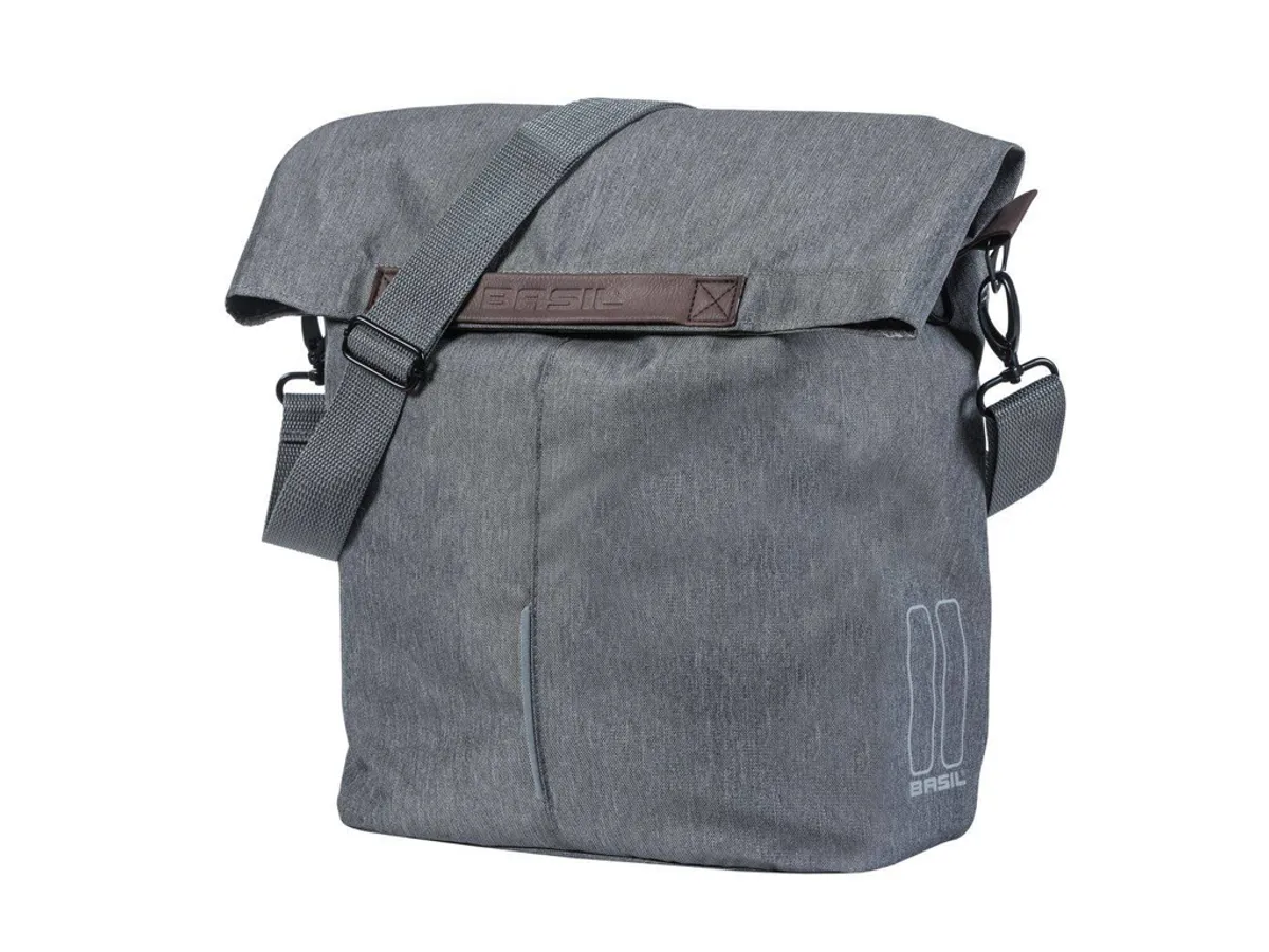 Basil City - Cykeltaske til bag - 14-16 liter - Grey