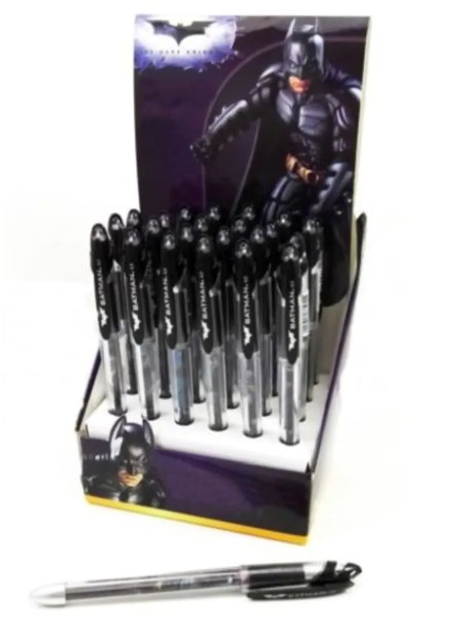 Batman: Gel Pens 0.5mm Blue ink kuglepen *Crazy tilbud*