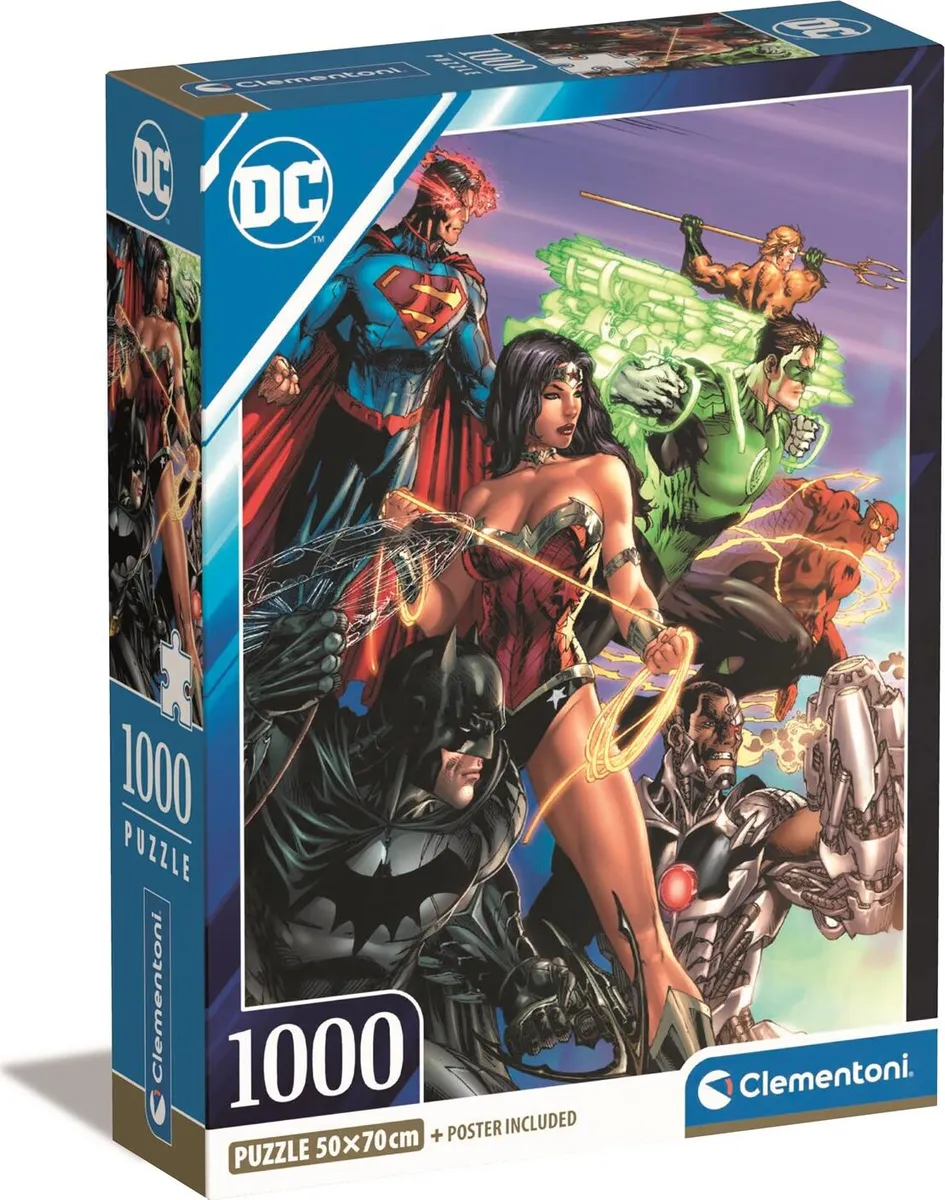 Batman Puslespil - Dc Comics - 1000 Brikker - Clementoni