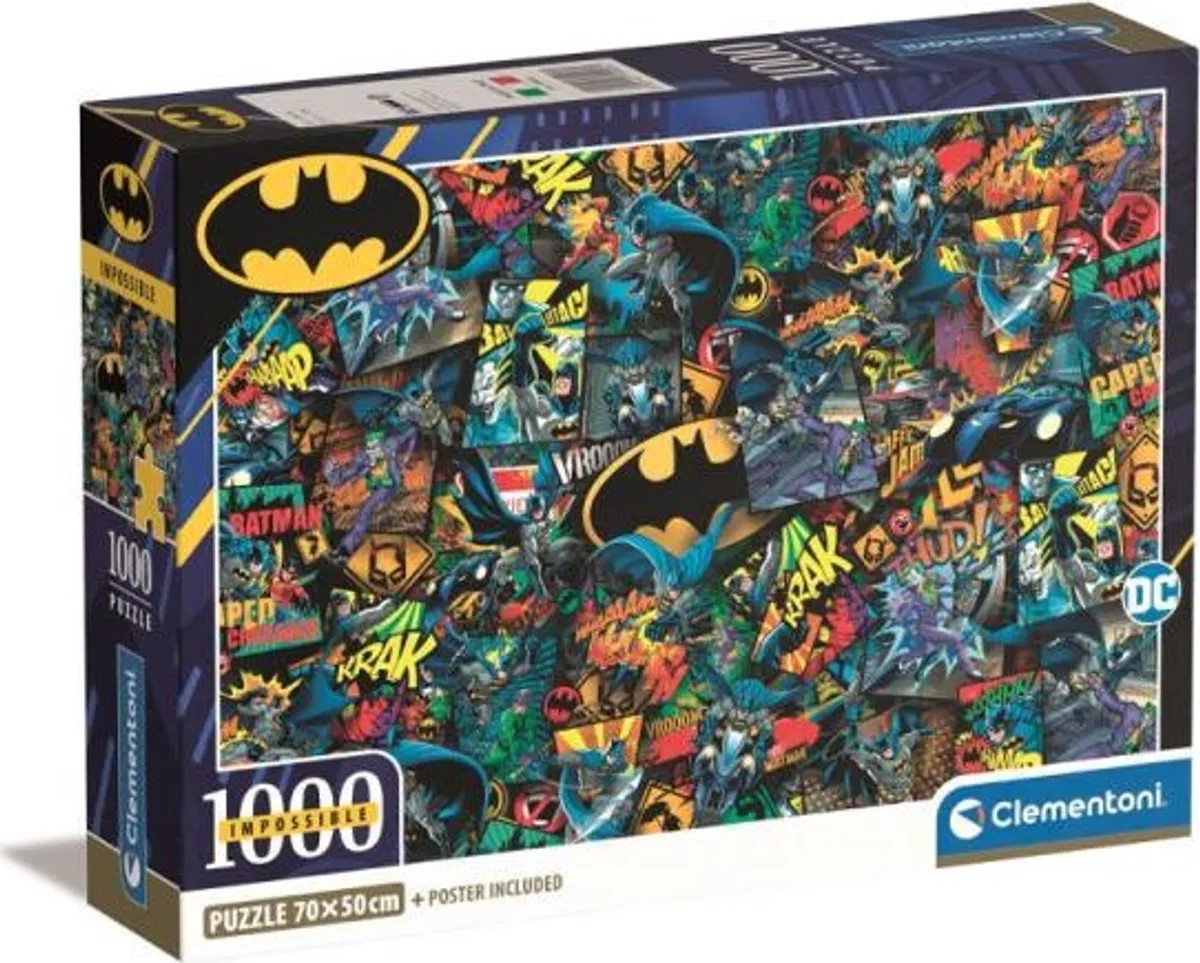 Batman Puslespil - Impossible - 1000 Brikker - Clementoni