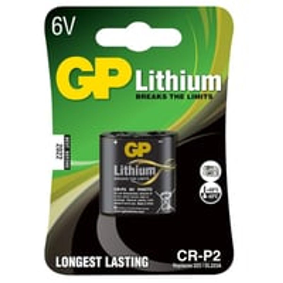 Batteri CR-P2 6V foto lithium