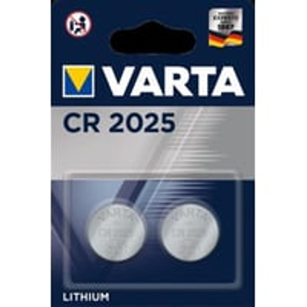 Batteri lithium CR2025 2-PACK