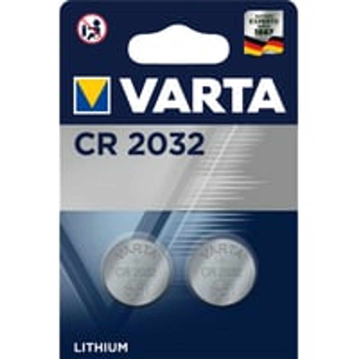 Batteri lithium CR2032 2-PACK