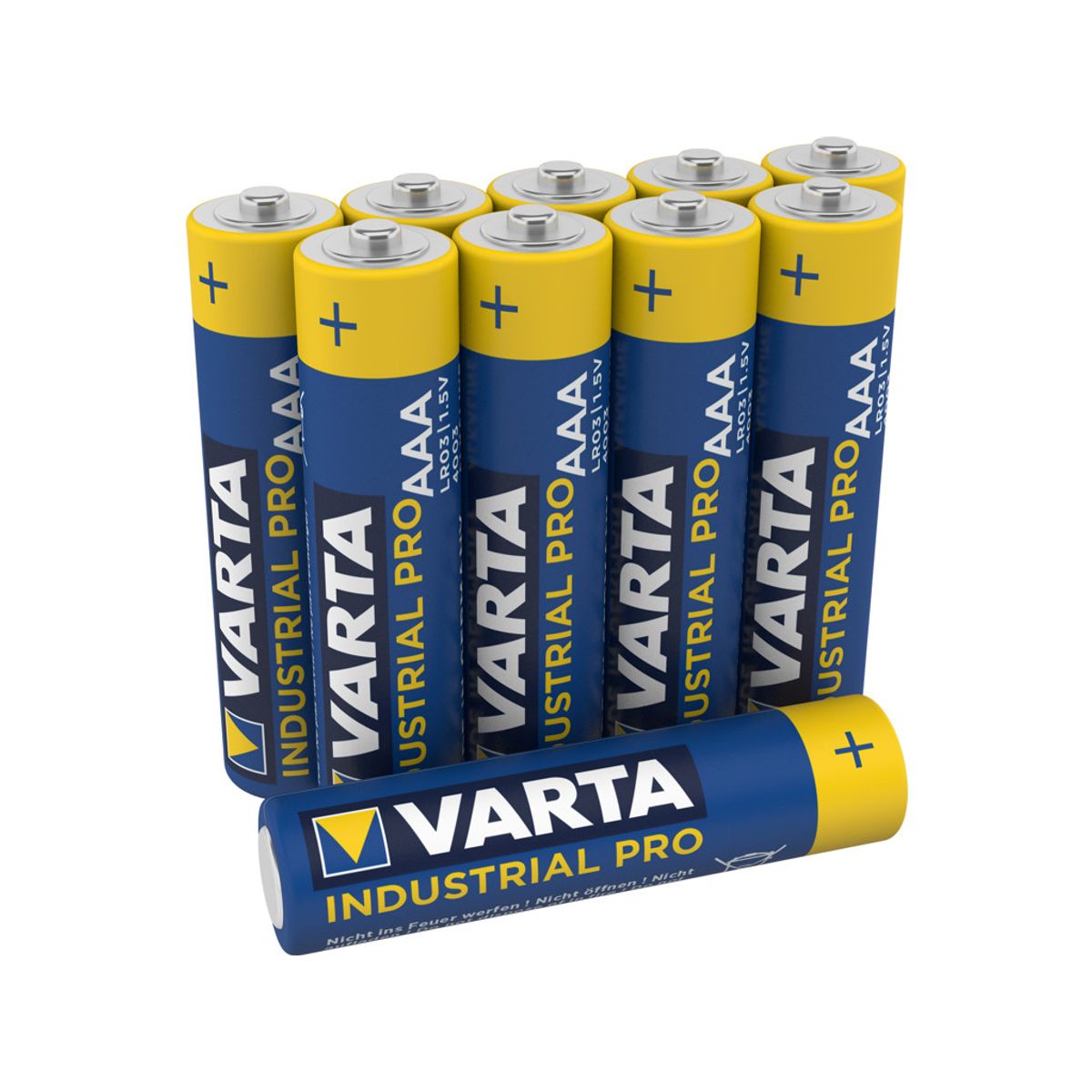 Batteri Varta Industrial pro AAA Lr03 10 stk