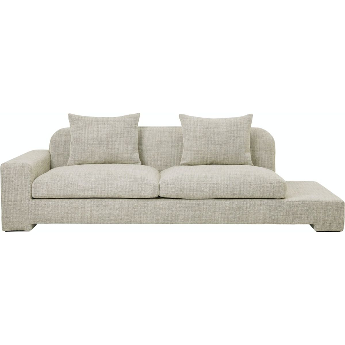 Bay, Sofa, beige, H70x97x250 cm, stof