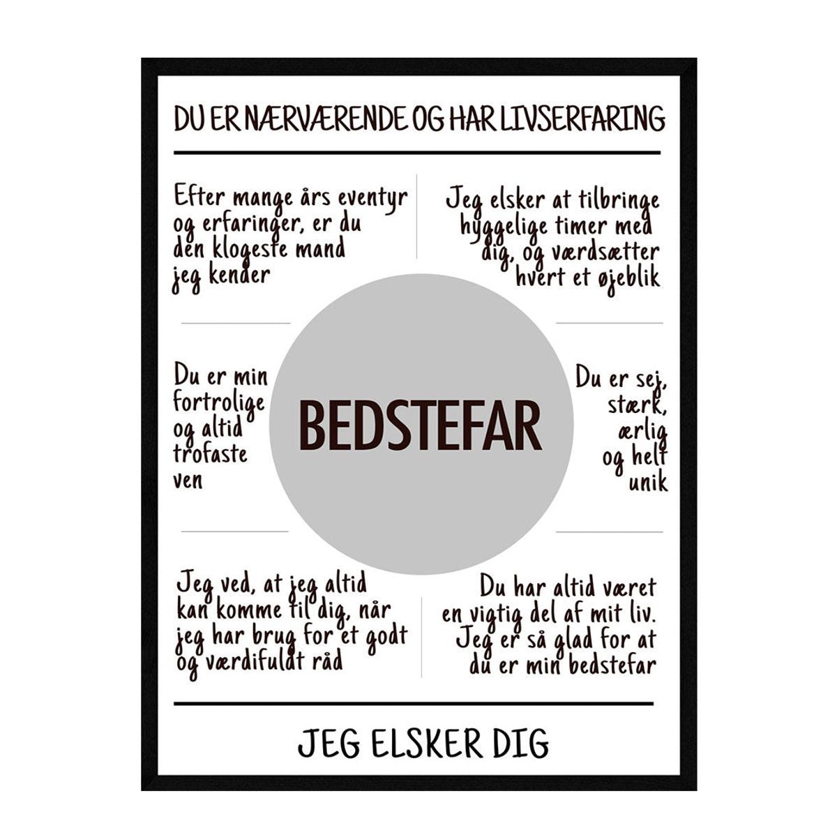 Bedstefar - plakat