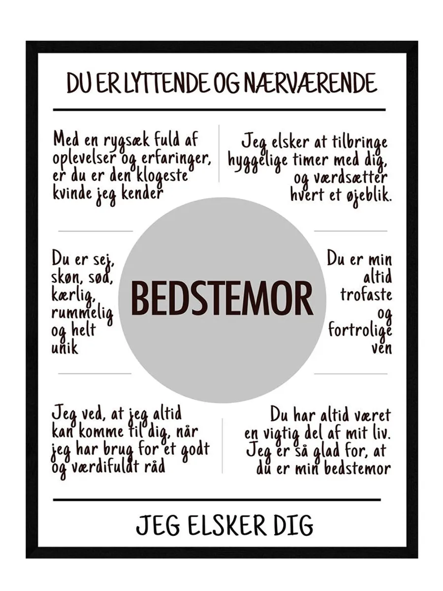 Bedstemor plakat