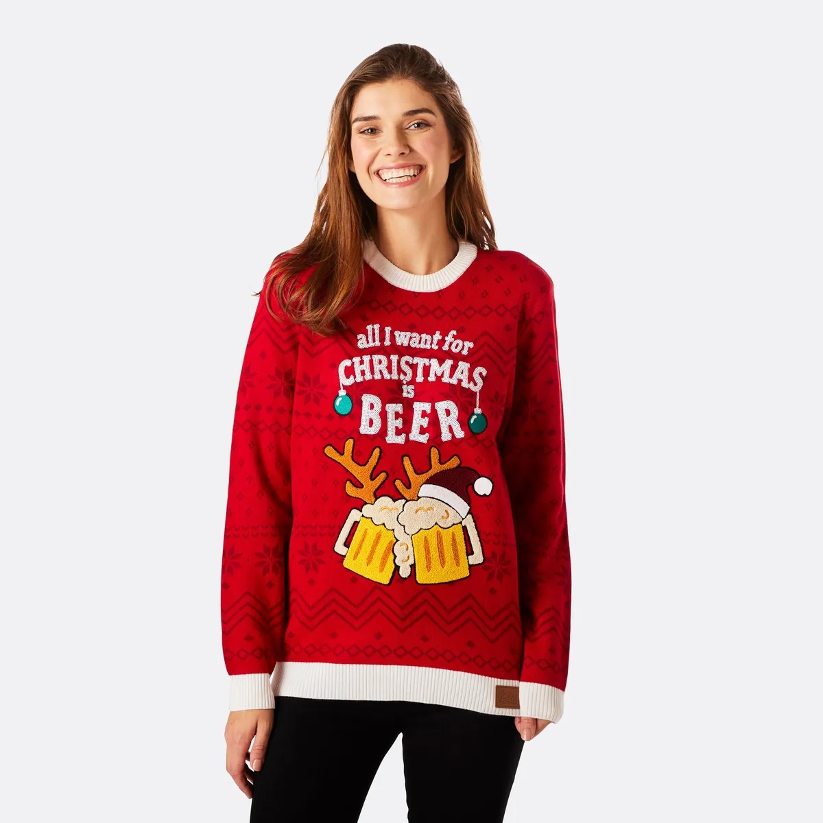 Beer Julesweater Dame