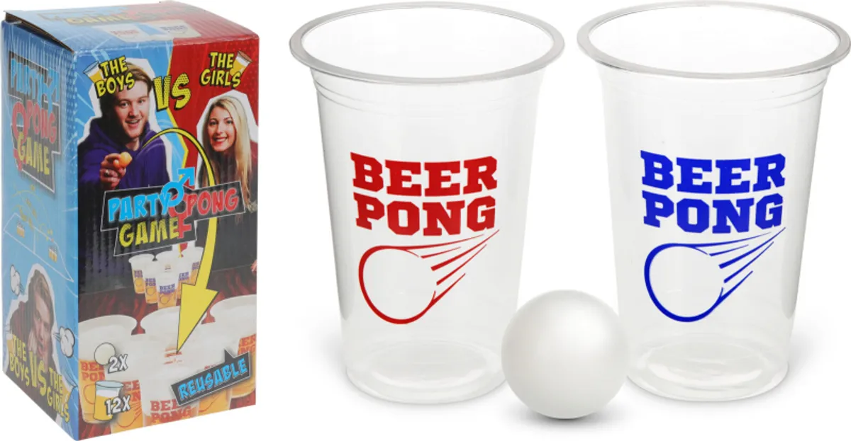 Beer Pong sæt drikkespil