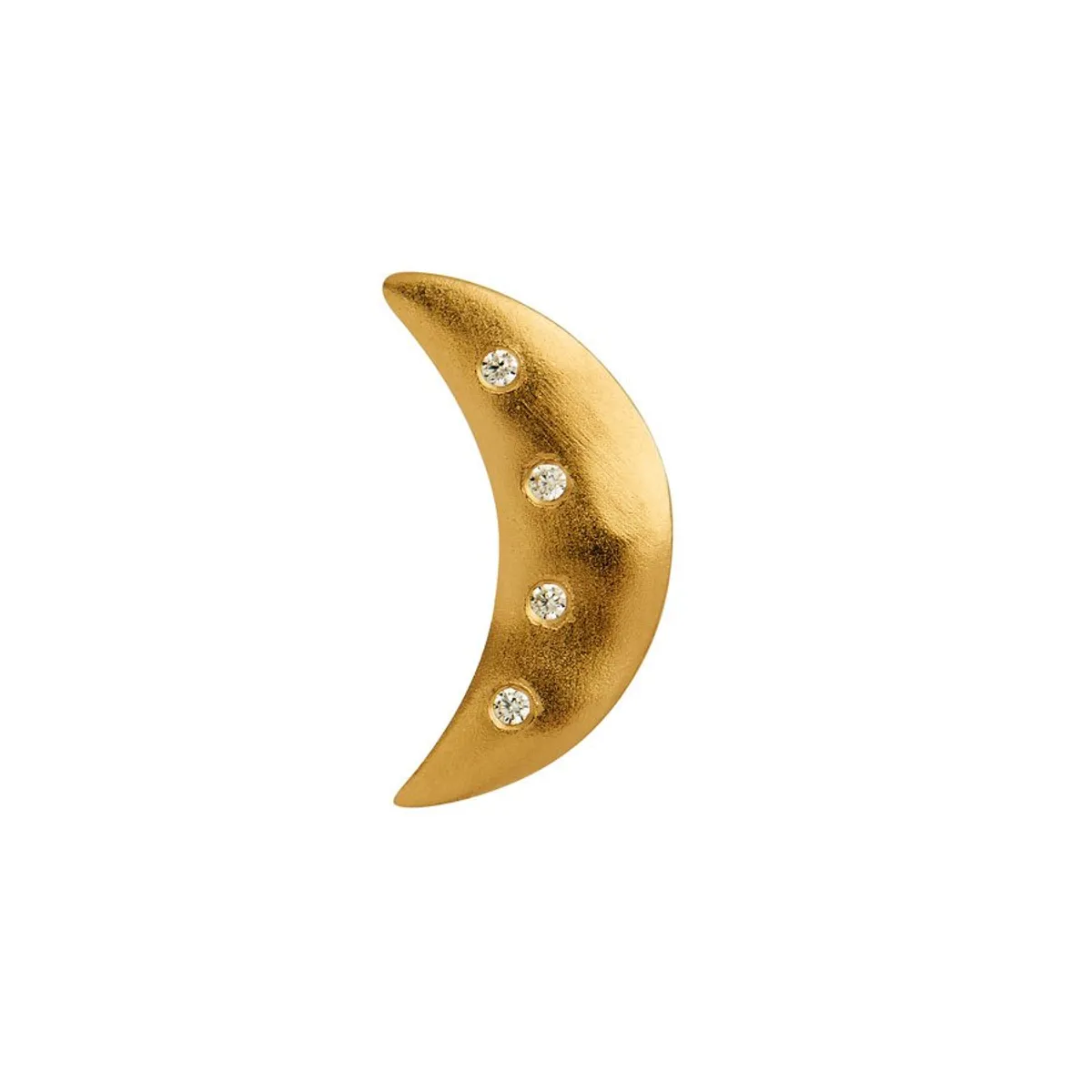 Bella Moon Earring w. Four Stones