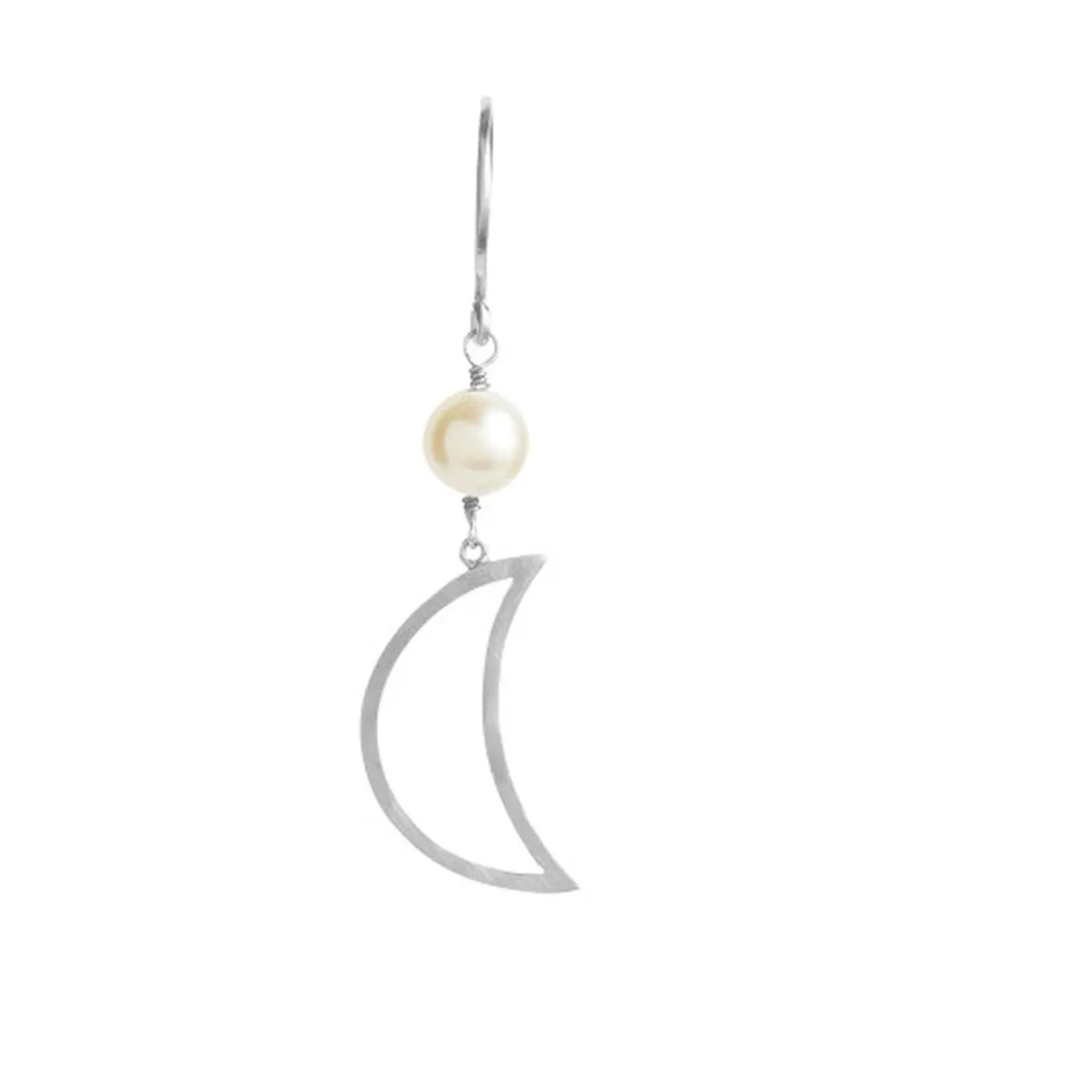 Bella Moon Earring w. Pearl