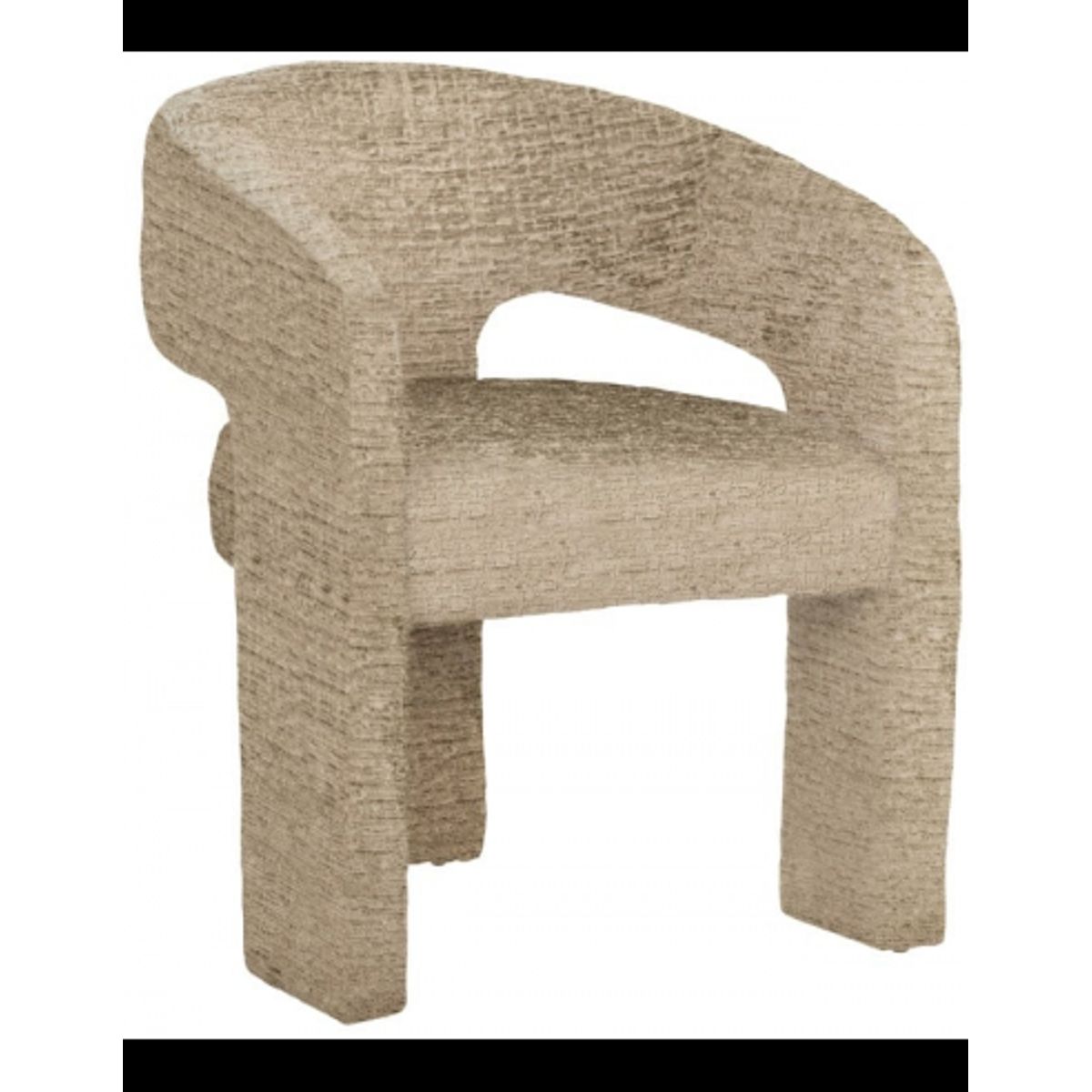 Belle spisebordsstol i polyester H79 cm - Sand