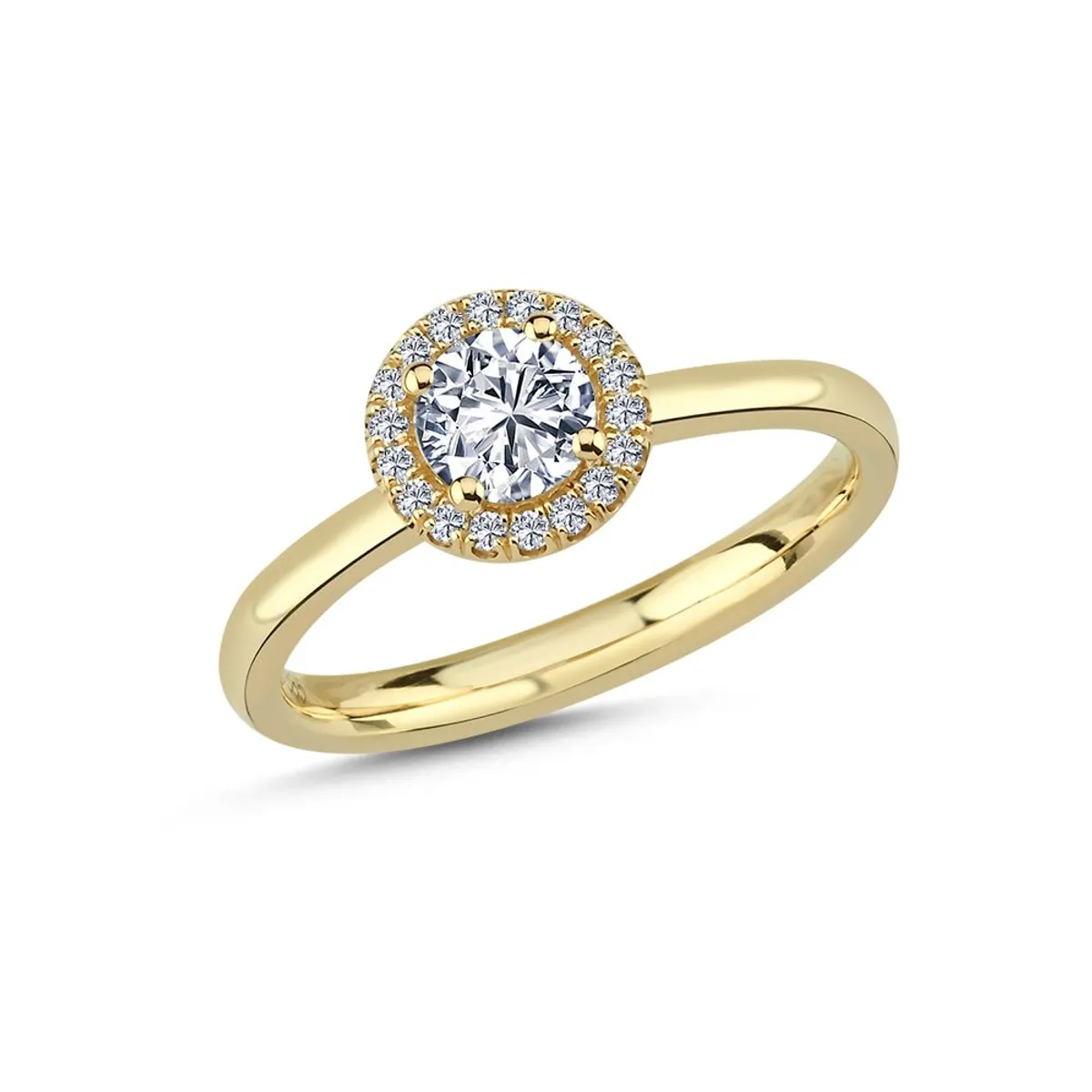 Bernadotte 14 Karat Guld Ring fra Nuran med Diamanter 0,59 Carat W/VS