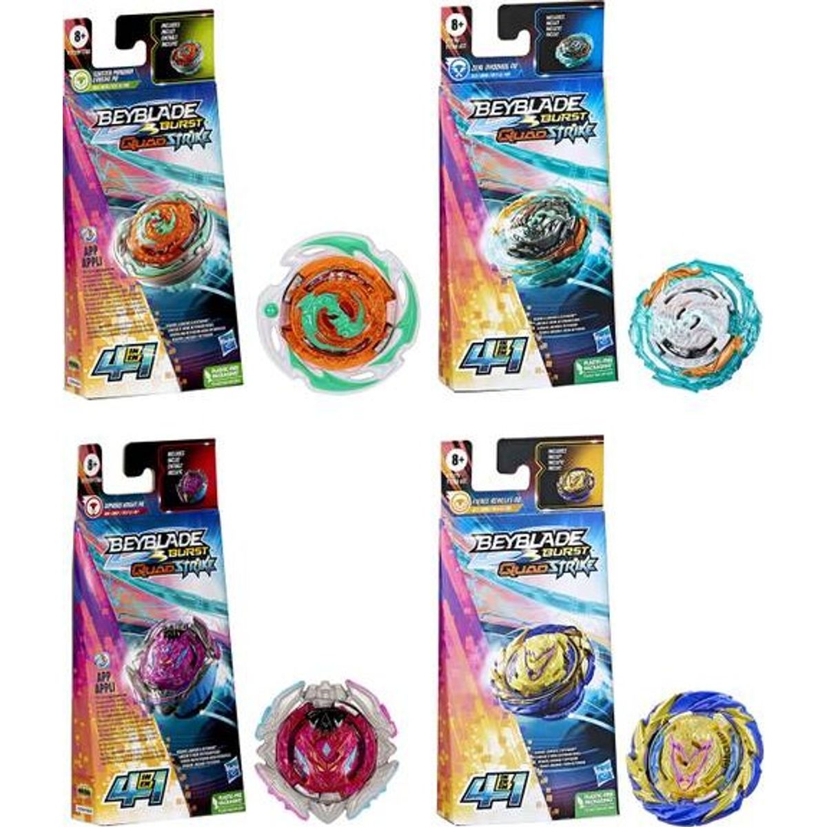 Beyblade - Burst Quadstrike - Spinning Top - Assorteret