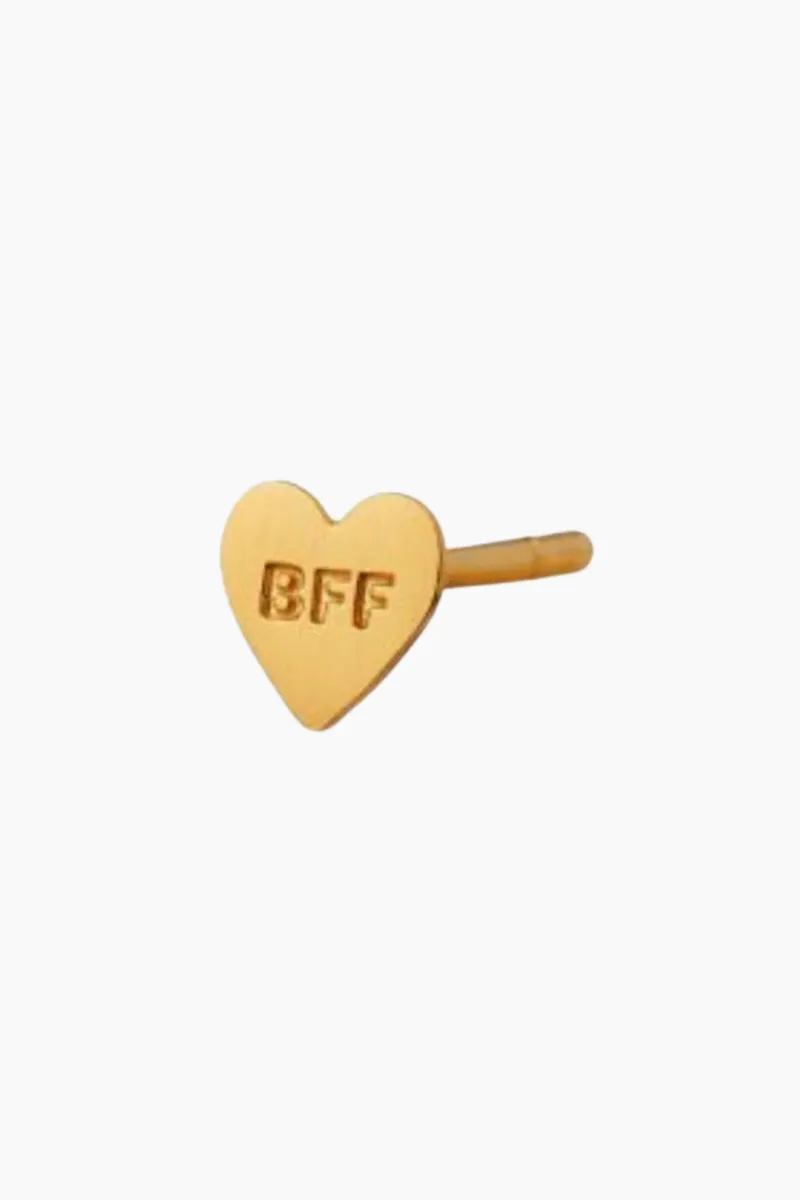 BFF Earring - Gold - Stine A - Guld One Size