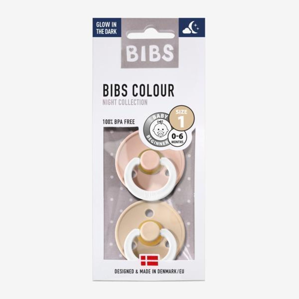 Bibs 2pack sutter - Blush/Vanilla Night - Str. 1 (0-6 mdr.)