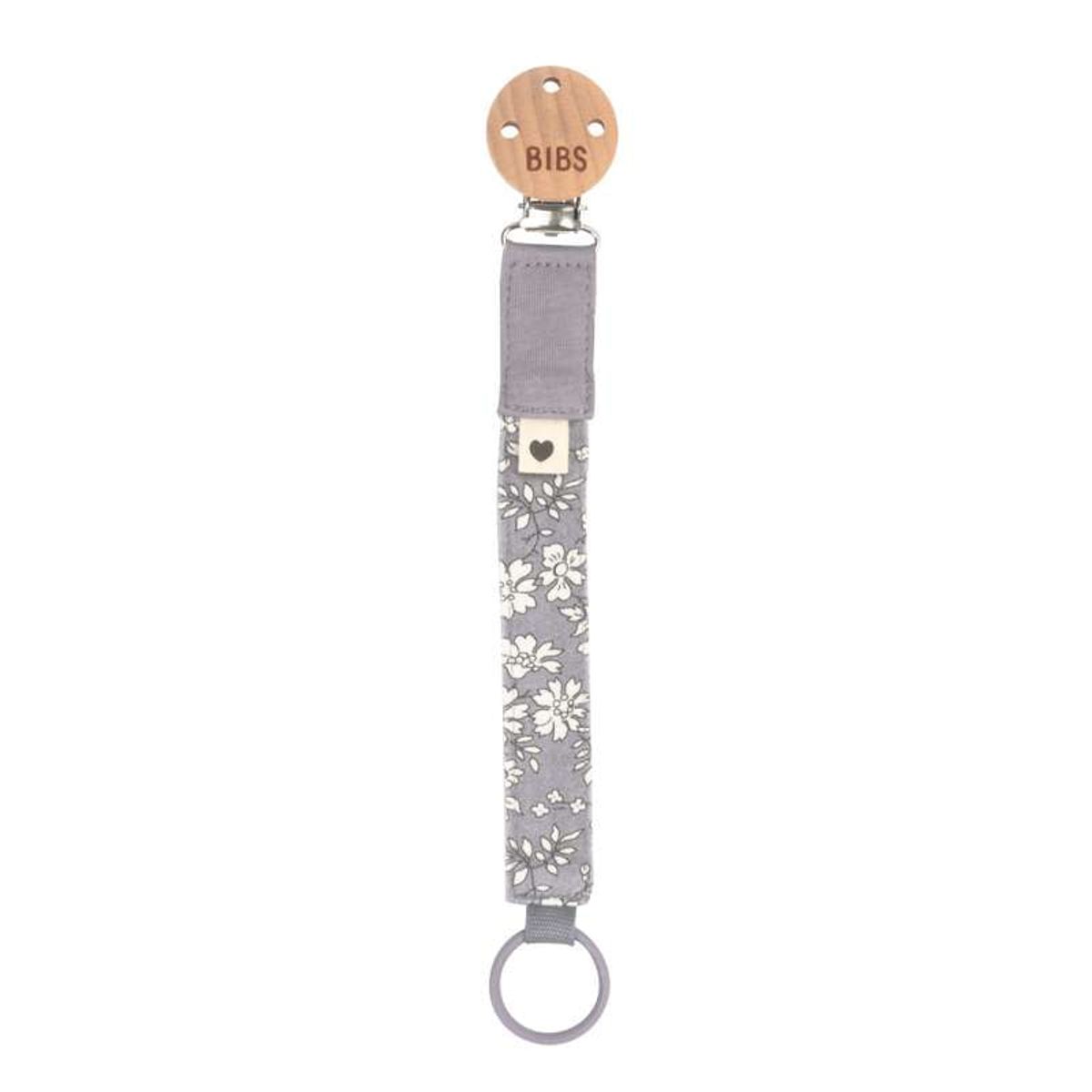 BIBS Accessories - Pacifier Clip Suttesnor - Liberty - Capel/Fossil Grey