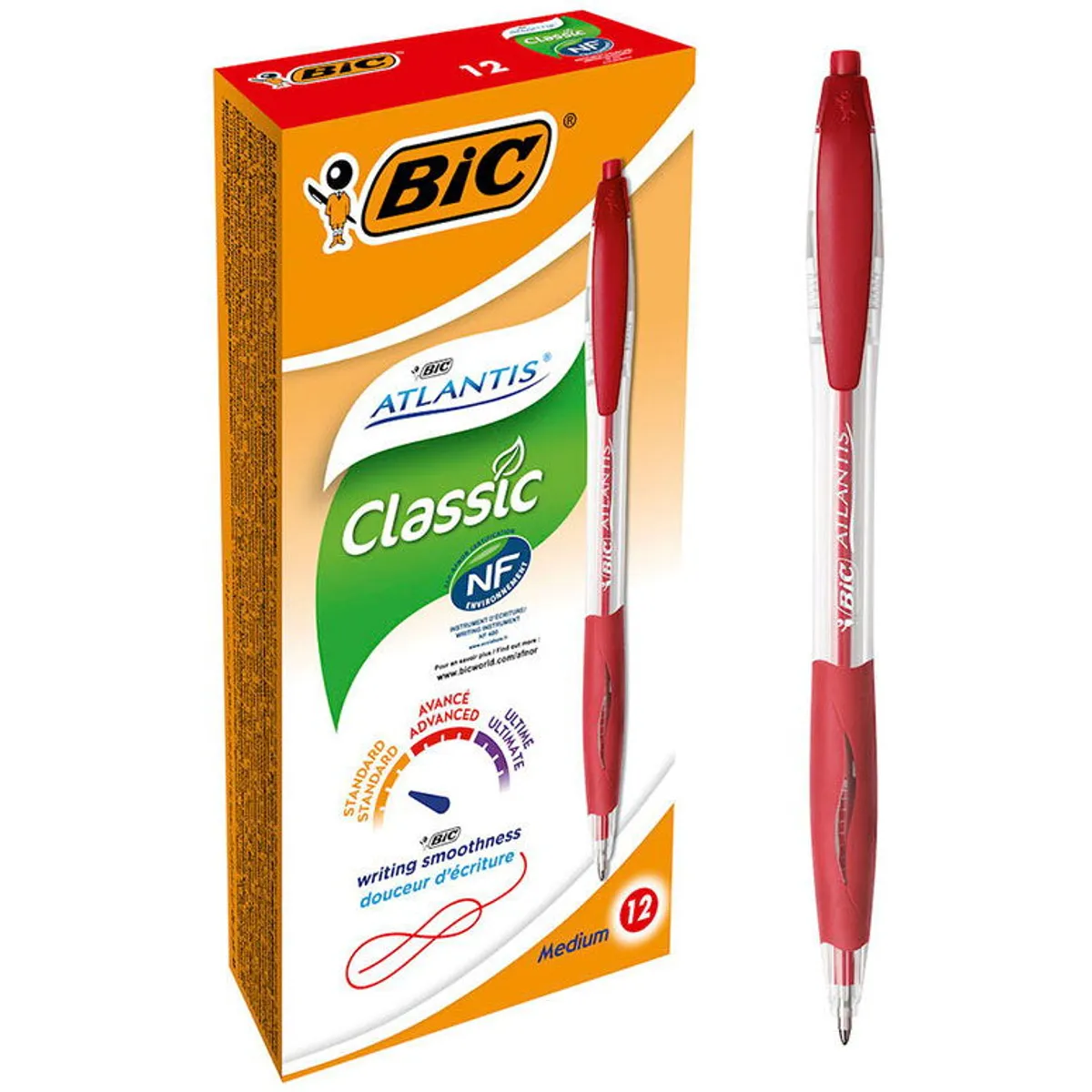 BIC Atlantis Classic kuglepen rod Medium