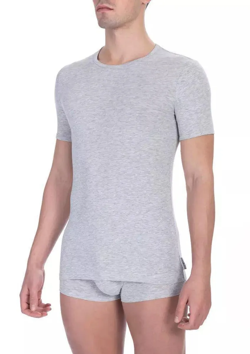 Bikkembergs Elegant Crew Neck Cotton Blend T-Shirt