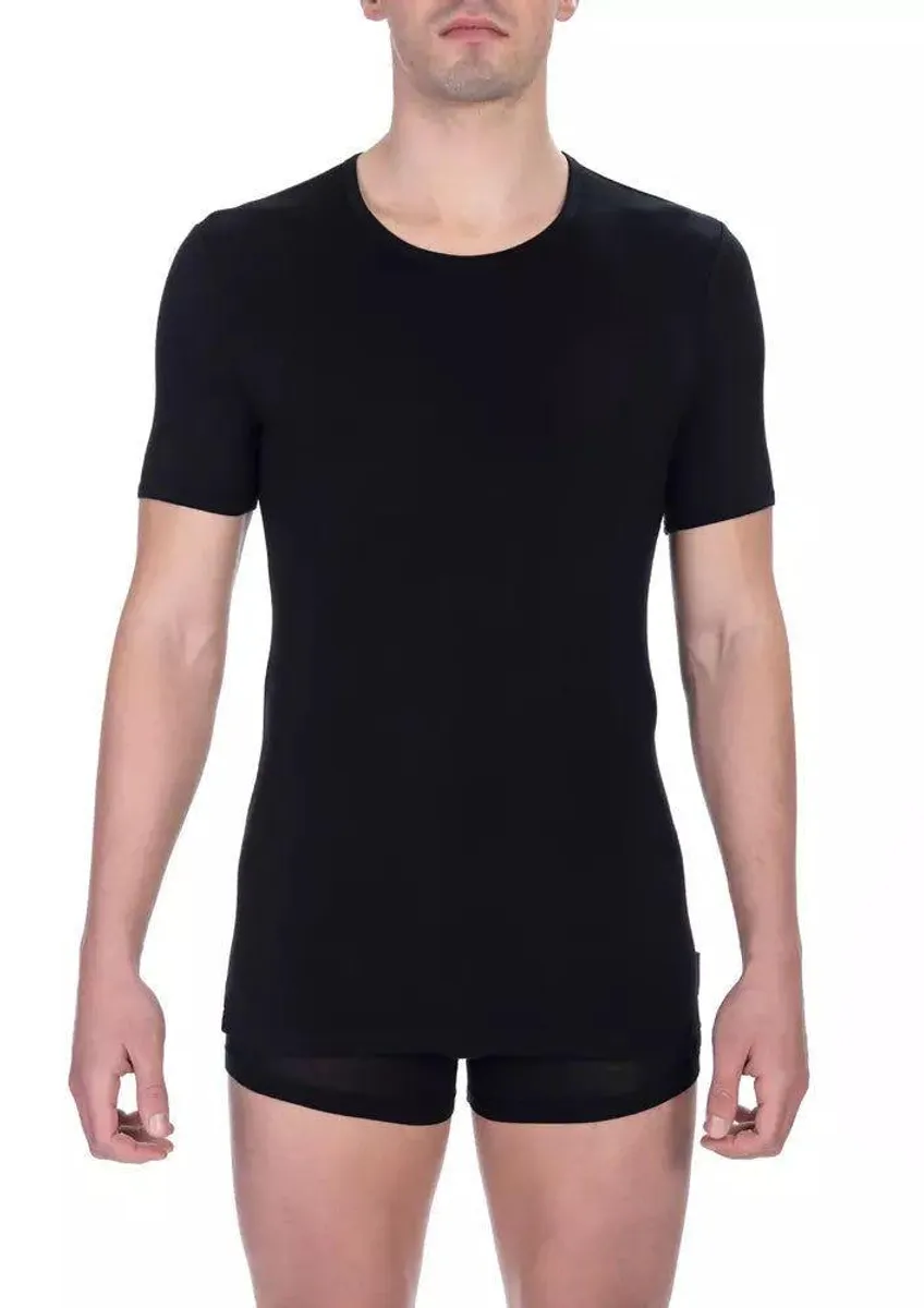 Bikkembergs Elegant Crew Neck Cotton Blend Tee