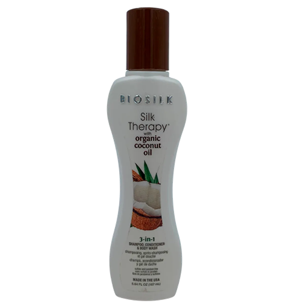 Biosilk Organic Coconut Oil 3-In-1 Shampoo 167 ml.