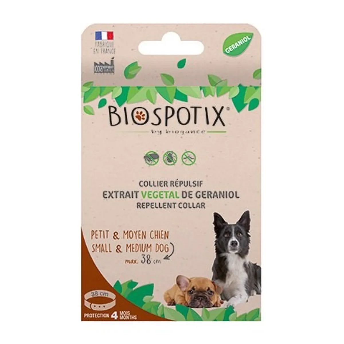 Biospotix loppehalsbånd til hund, Small