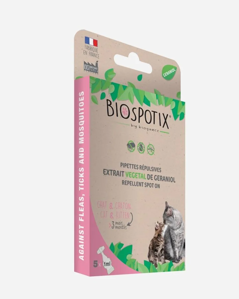 Biospotix pipetter - bekæmper parasitter hos katte / ildere / marsvin / kaniner