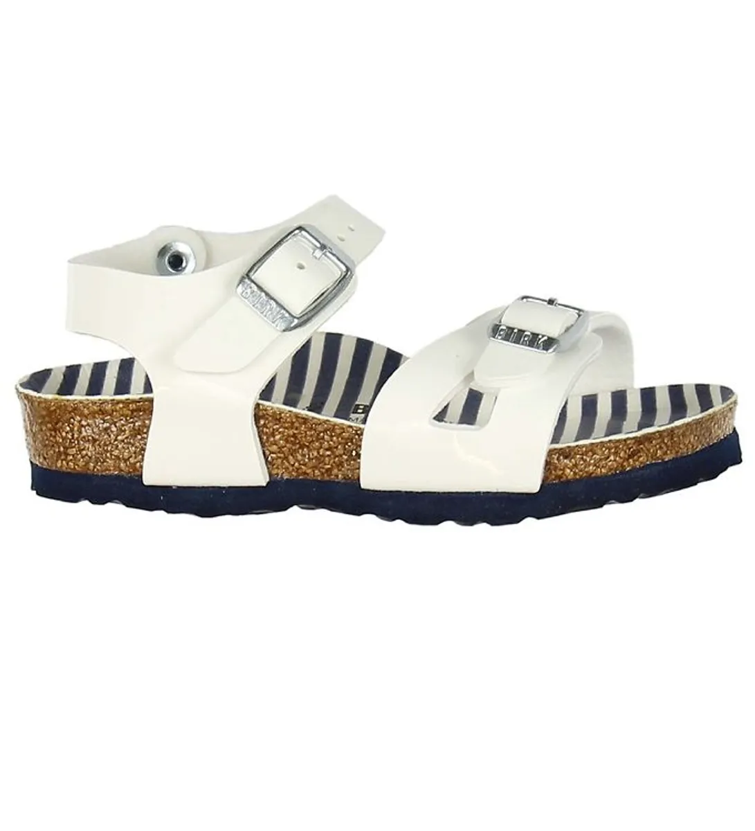 Birkenstock Sandaler - Rio - Nautical Stripes White