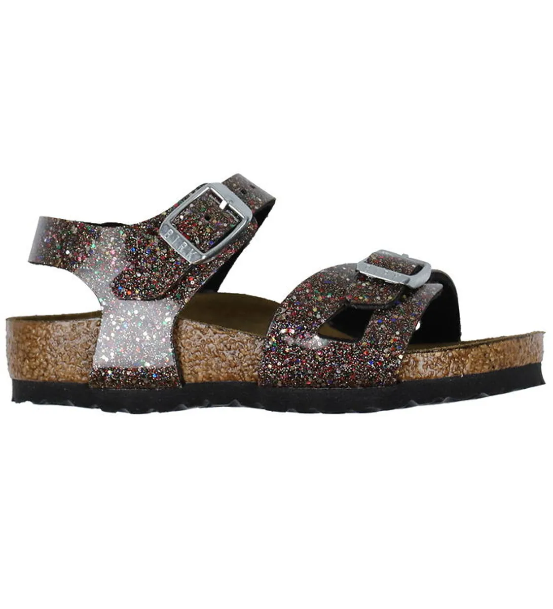 Birkenstock Sandaler - Rio Plain - Cosmic Sparkle Black Multi